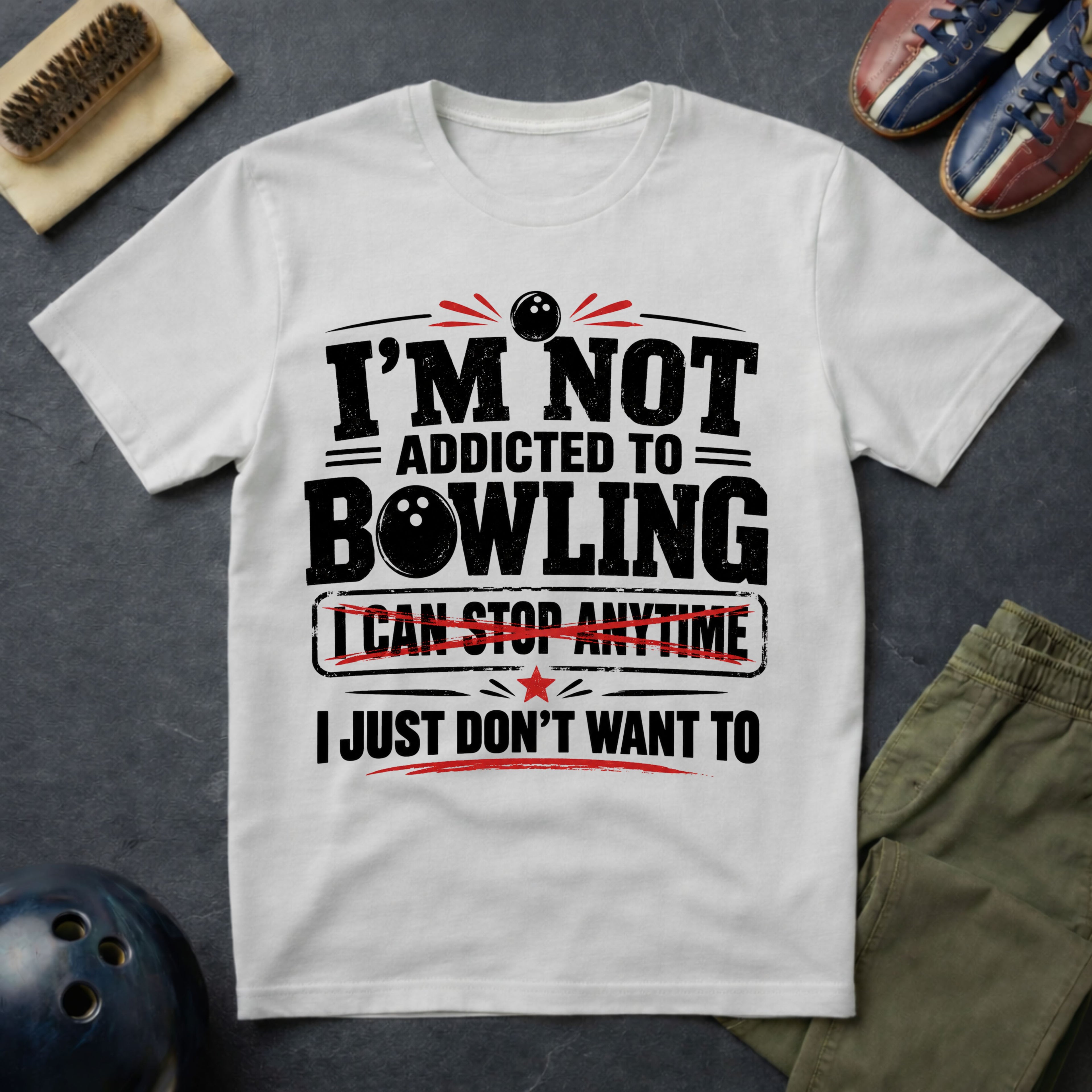 I'm Not Addicted To Bowling T-Shirt