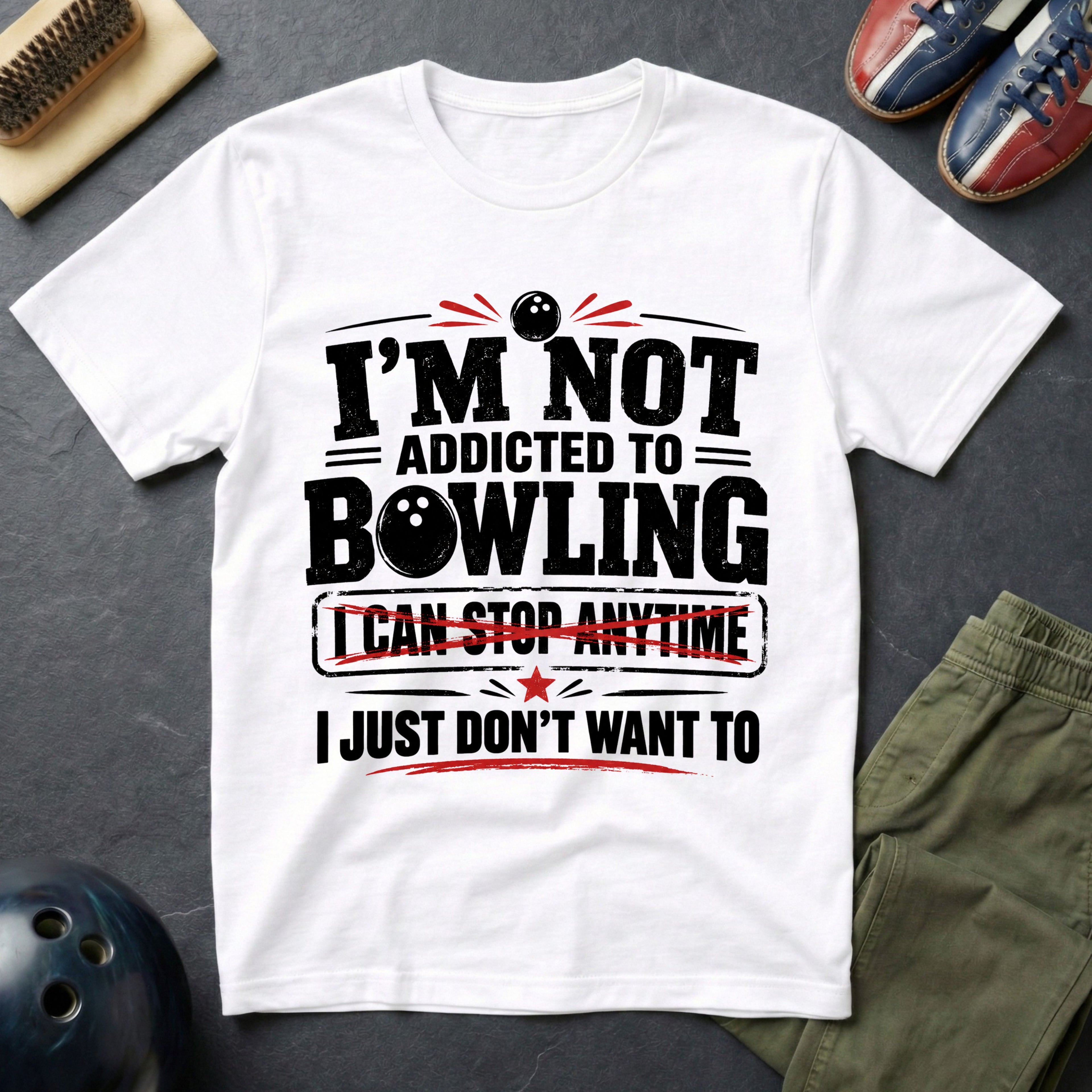 I'm Not Addicted To Bowling T-Shirt