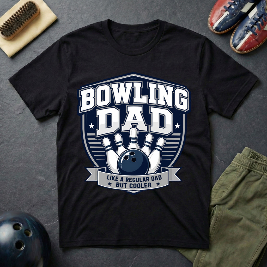 Bowling Dad Like A Regular Dad But Cooler T-Shirt