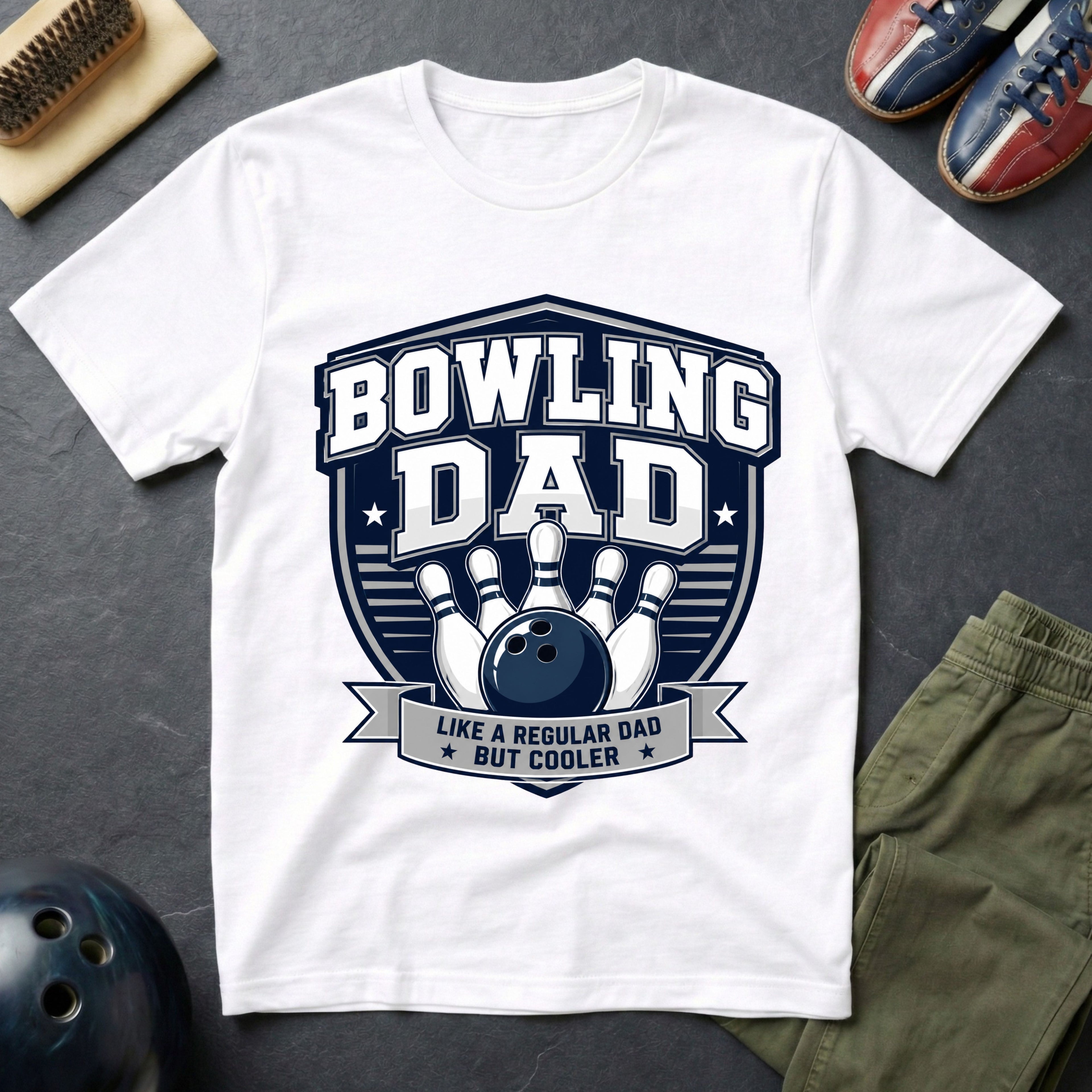 Bowling Dad Like A Regular Dad But Cooler T-Shirt