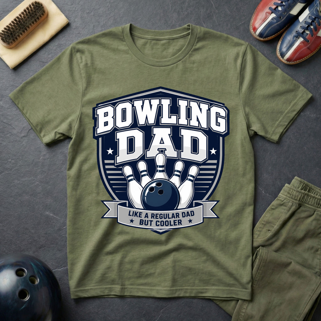 Bowling Dad Like A Regular Dad But Cooler T-Shirt