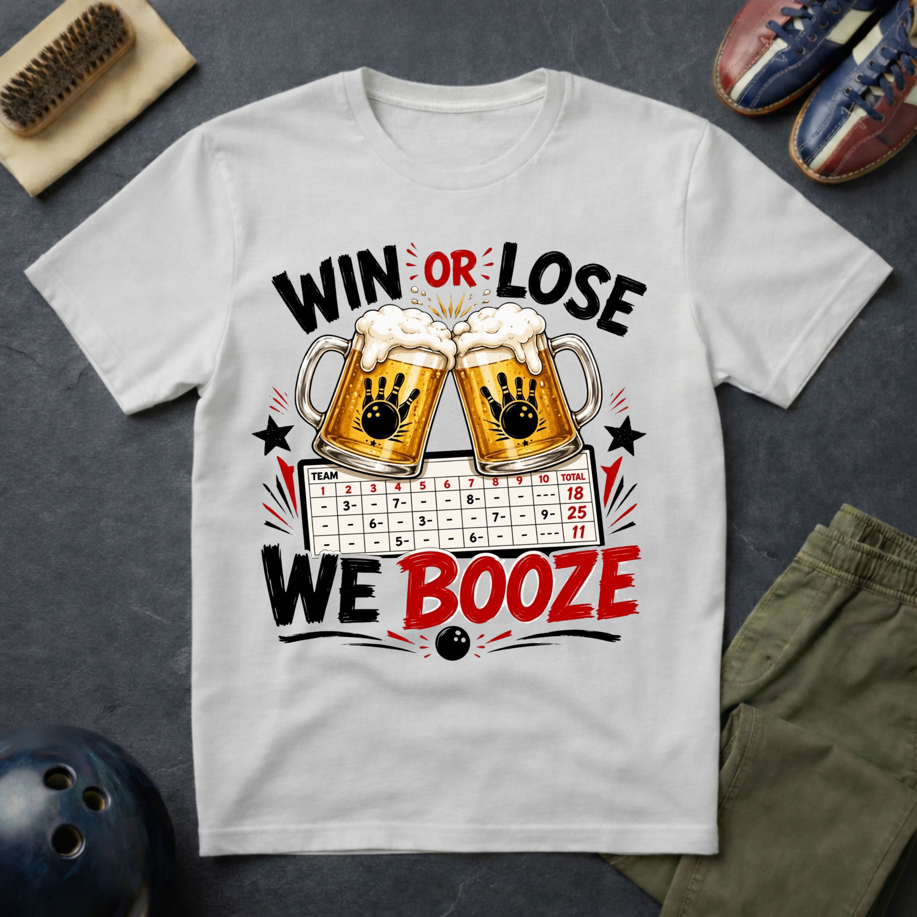 Win Or Lose We Booze T-Shirt