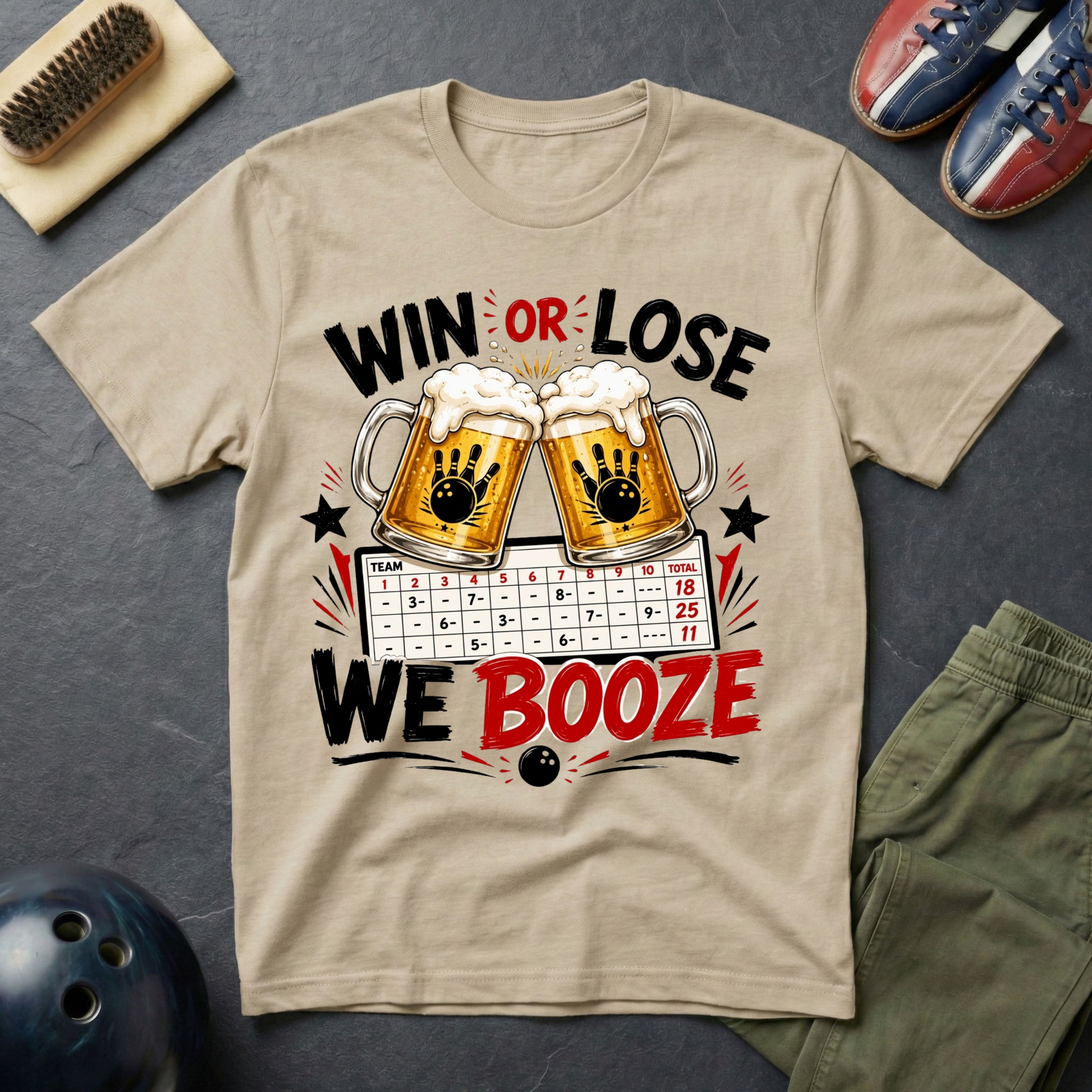 Win Or Lose We Booze T-Shirt