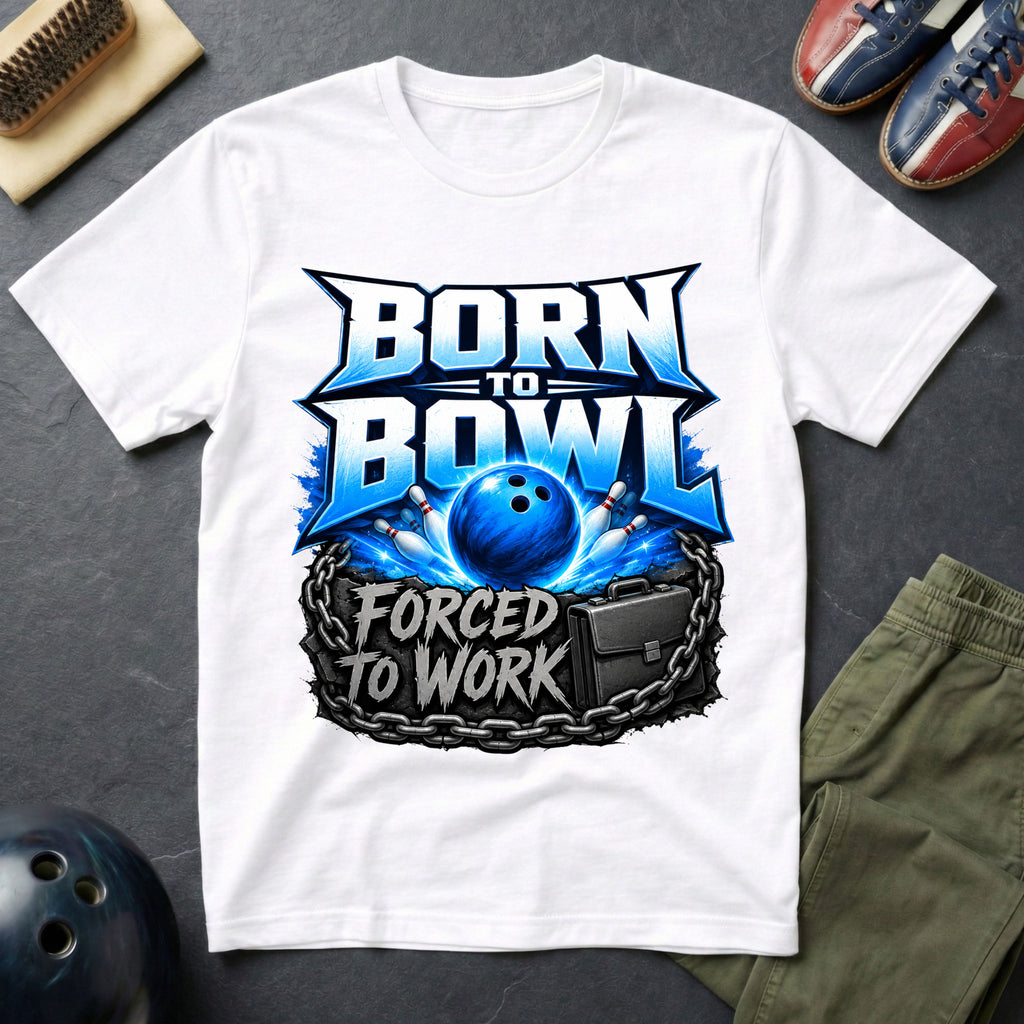 Born To Bowl Forced To Work T-Shirt