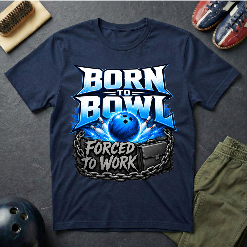 Born To Bowl Forced To Work T-Shirt
