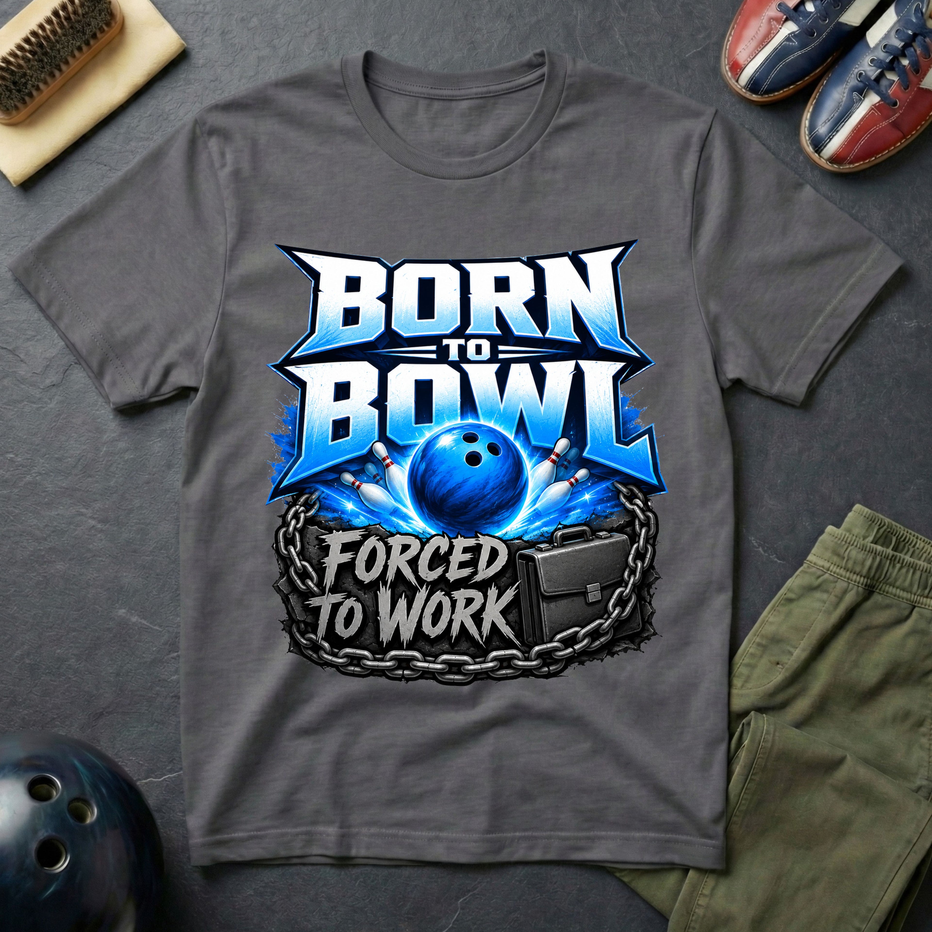 Born To Bowl Forced To Work T-Shirt
