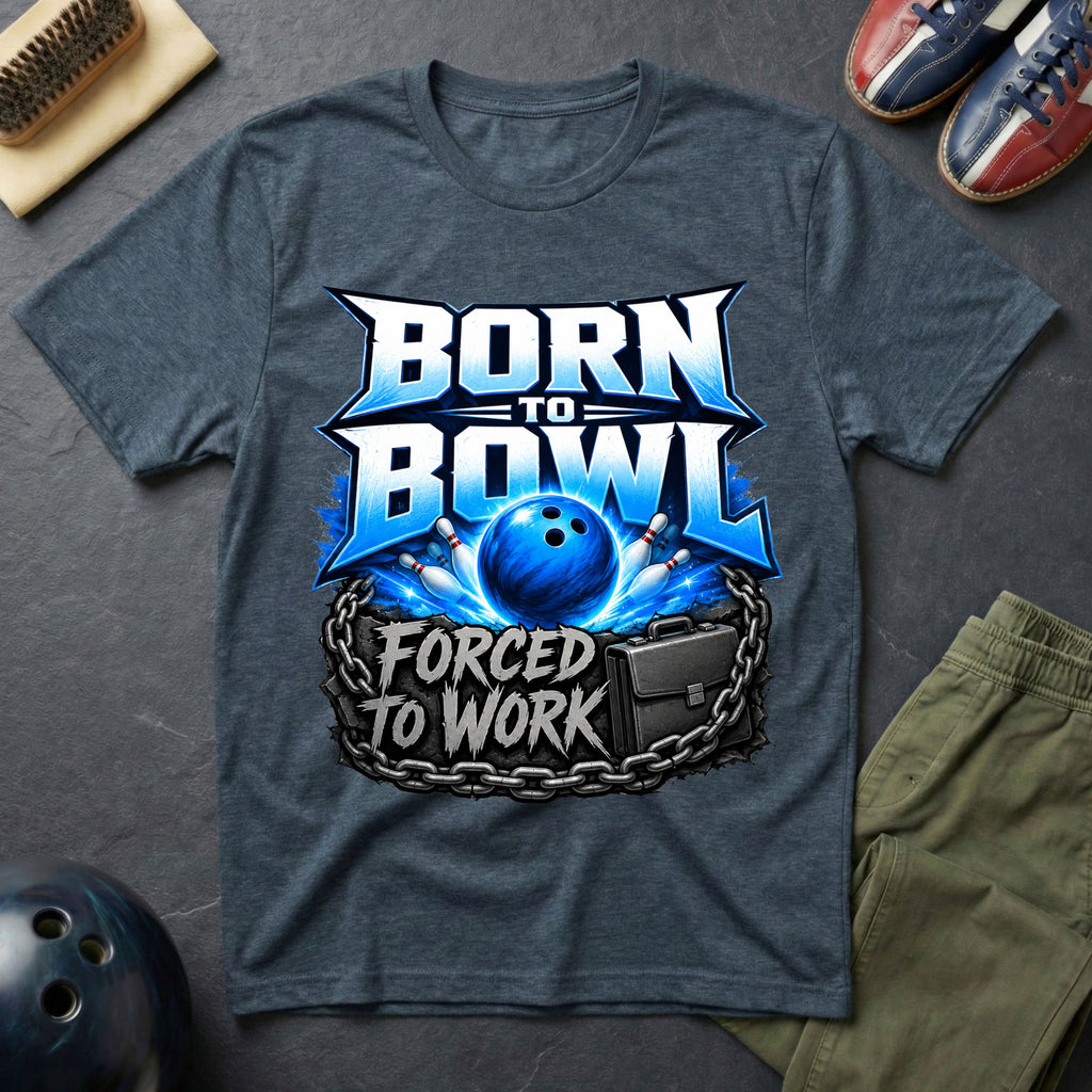 Born To Bowl Forced To Work T-Shirt