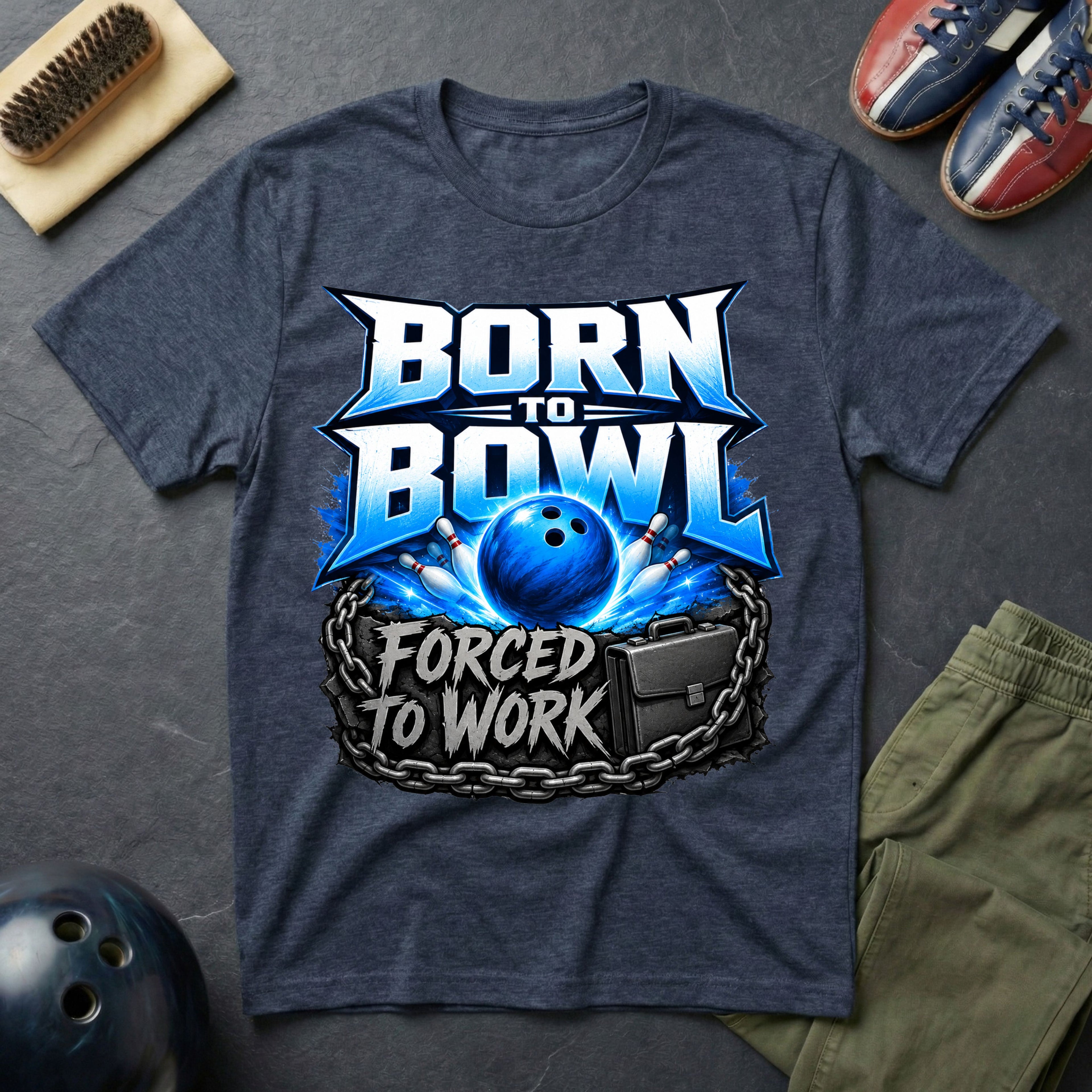 Born To Bowl Forced To Work T-Shirt