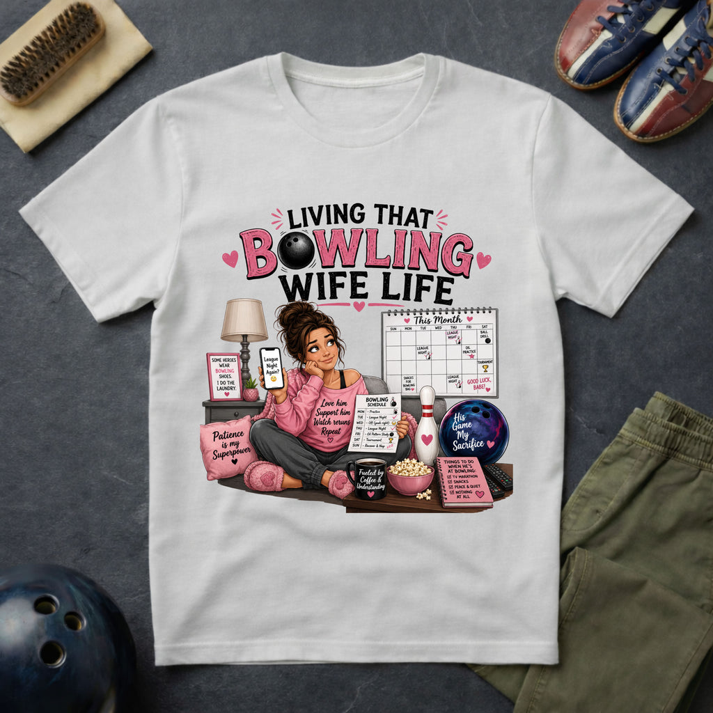 Living That Bowling Wife Life T-Shirt