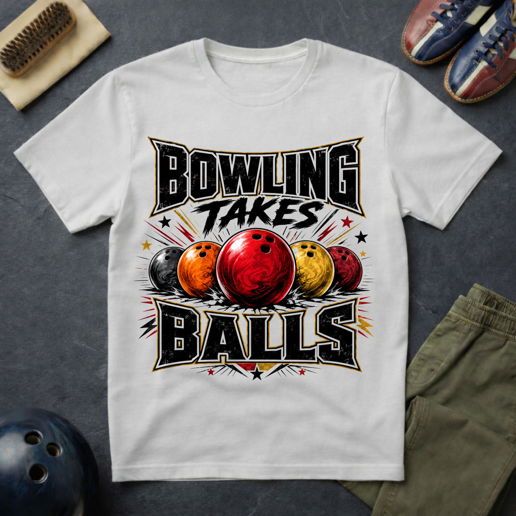 Bowling Takes Balls T-Shirt