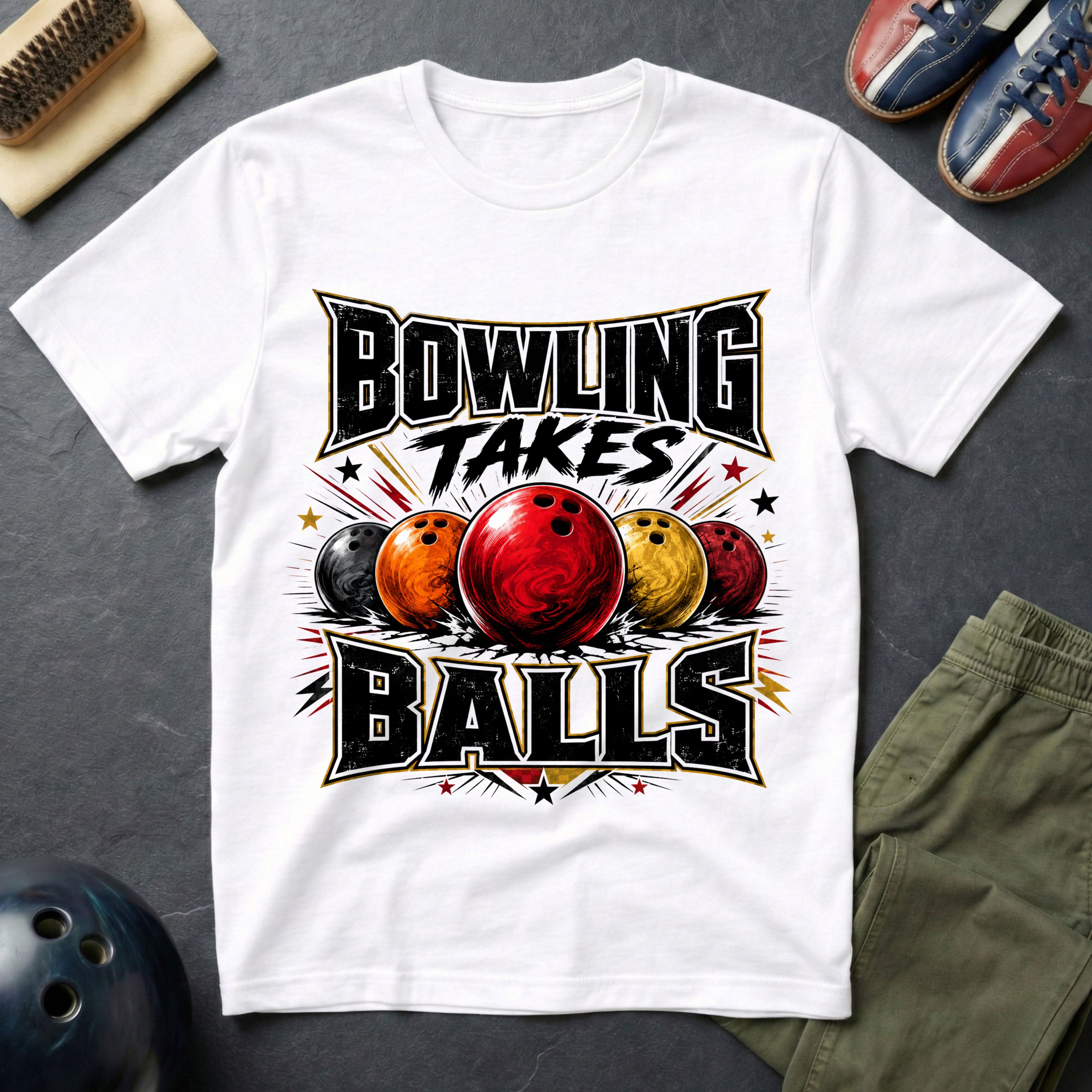 Bowling Takes Balls T-Shirt