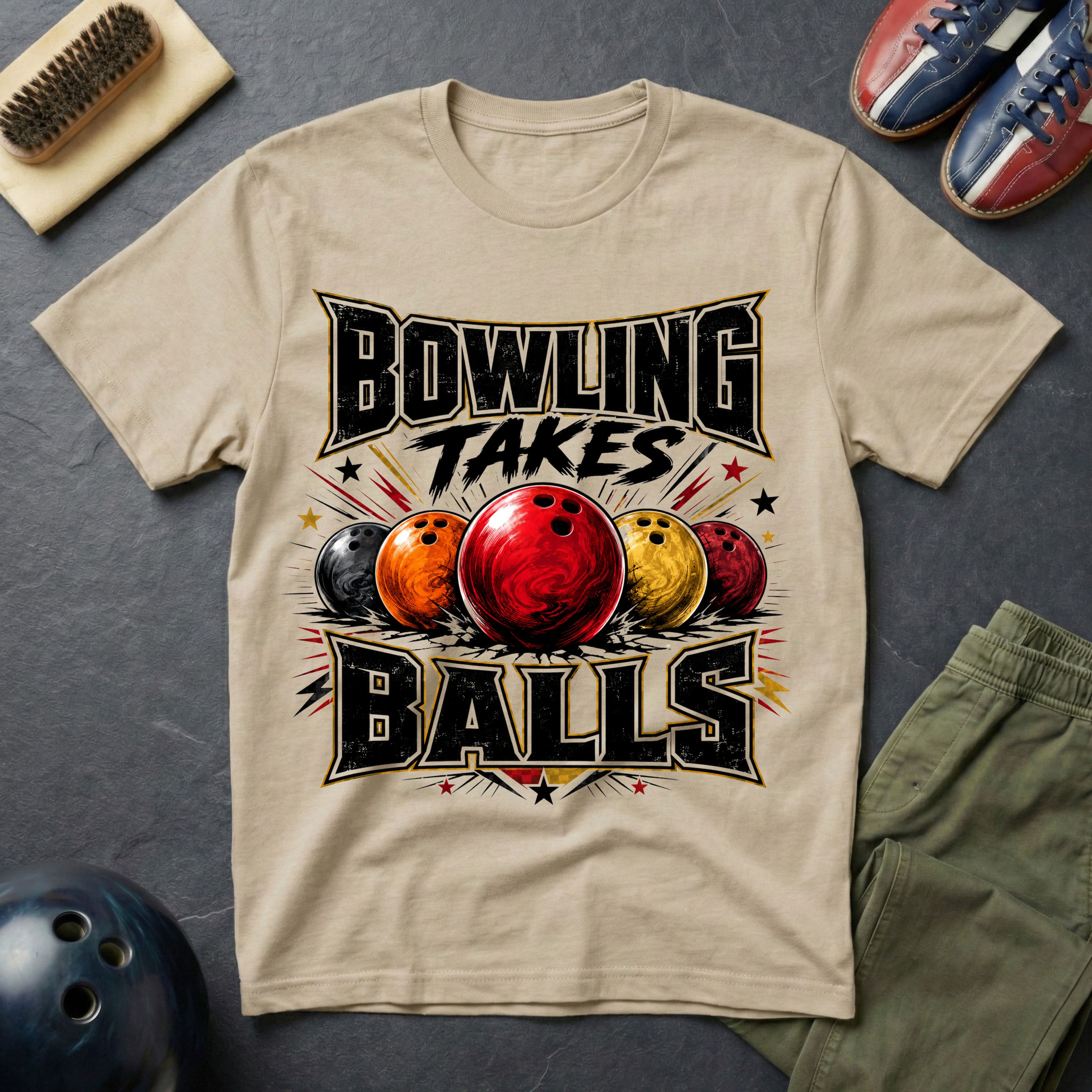 Bowling Takes Balls T-Shirt