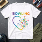 Bowling Tie Dye Heart T-Shirt