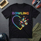 Bowling Tie Dye Heart T-Shirt