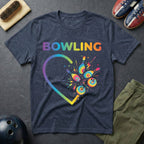 Bowling Tie Dye Heart T-Shirt