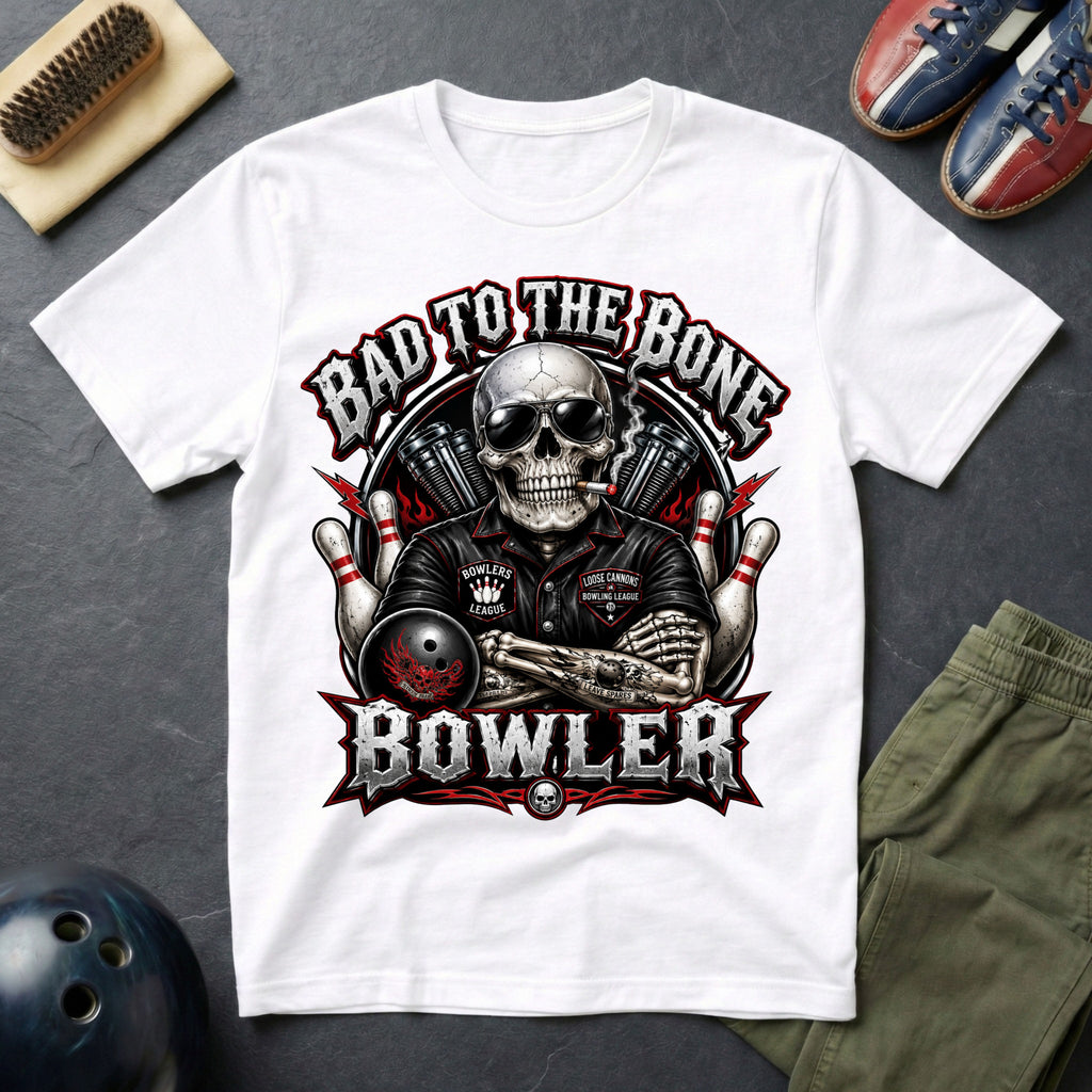Bad To The Bone Bowler T-Shirt