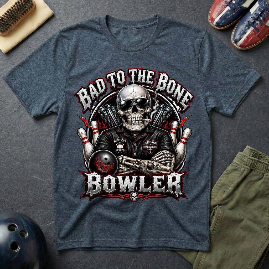 Bad To The Bone Bowler T-Shirt
