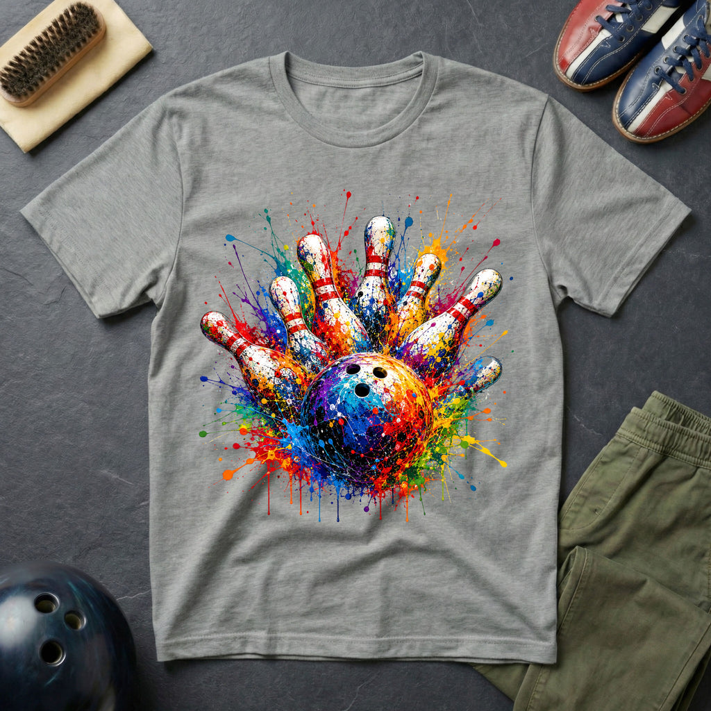 Bowling Paint Splash T-Shirt