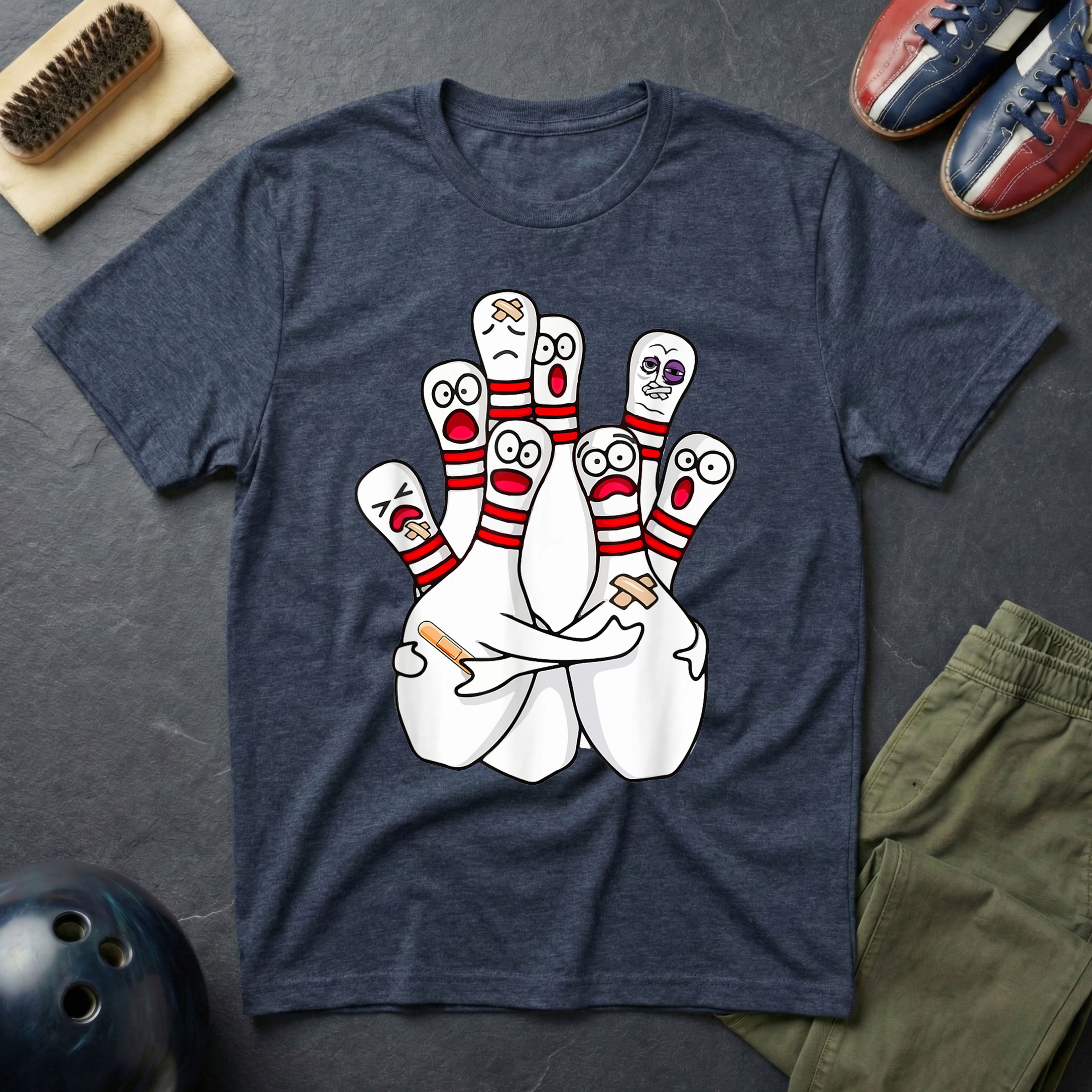 Really Scared Bowling Pins T-Shirt