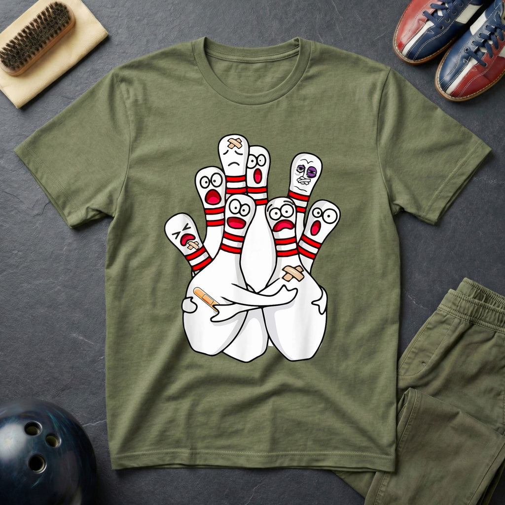 Really Scared Bowling Pins T-Shirt