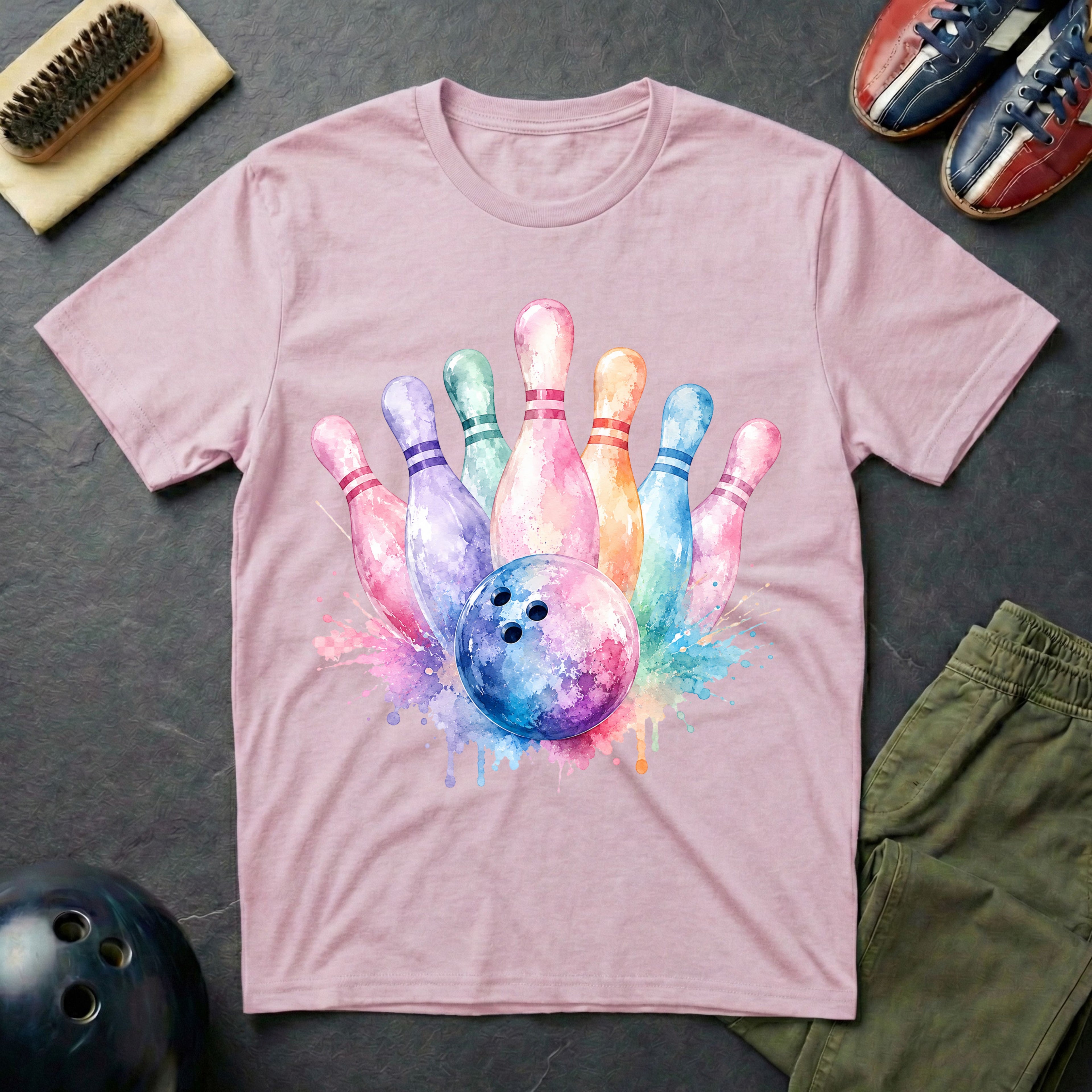 Bowling Watercolor T-Shirt