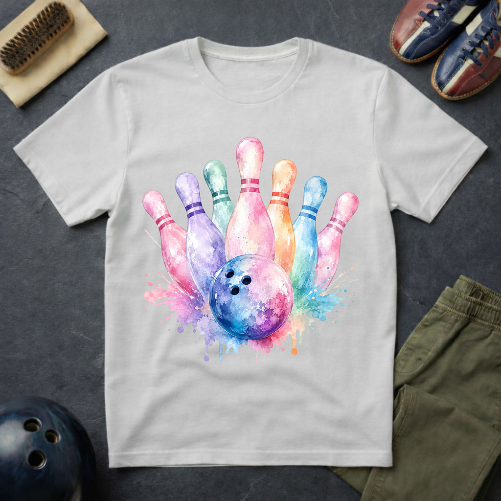 Bowling Watercolor T-Shirt