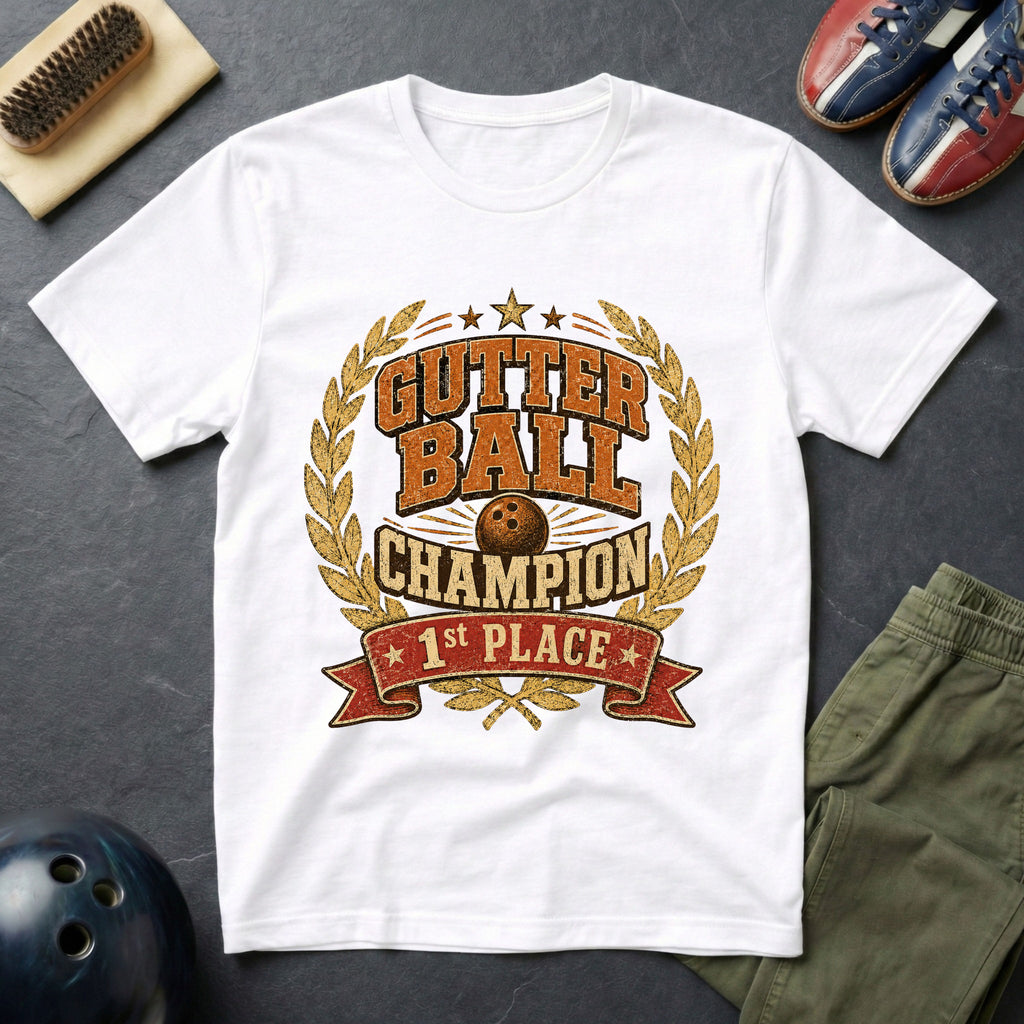 Gutter Ball Champion 1st Place T-Shirt