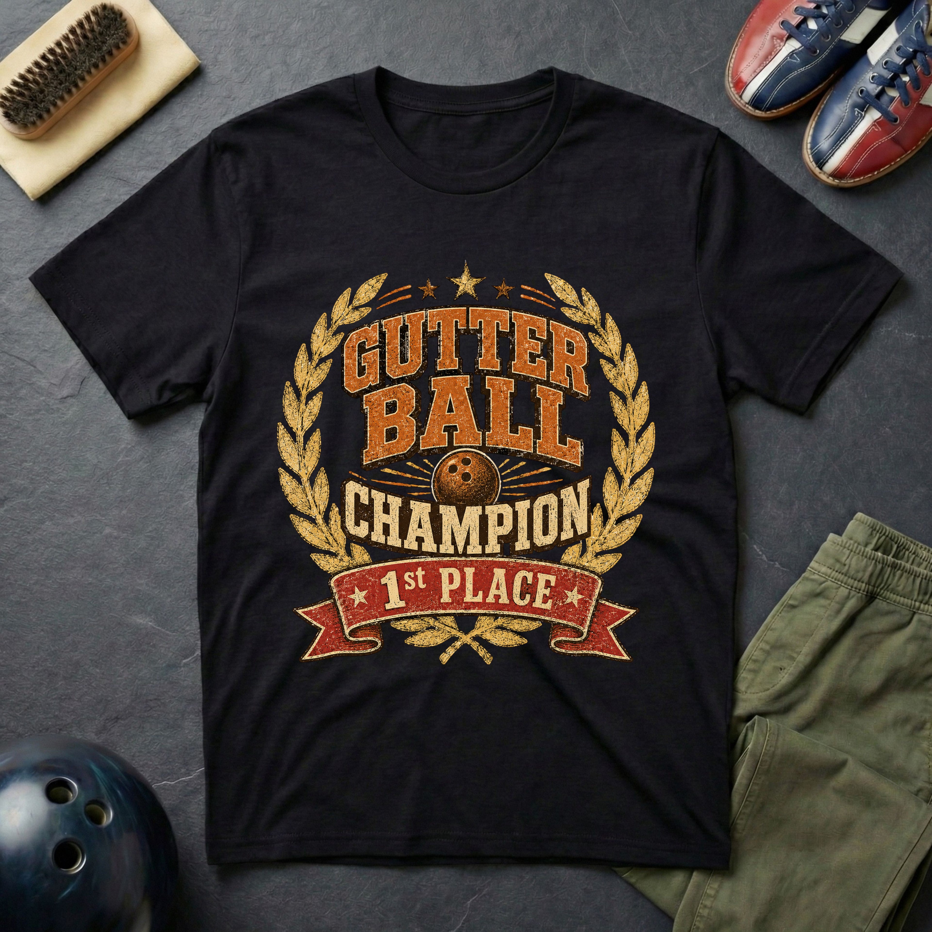 Gutter Ball Champion 1st Place T-Shirt