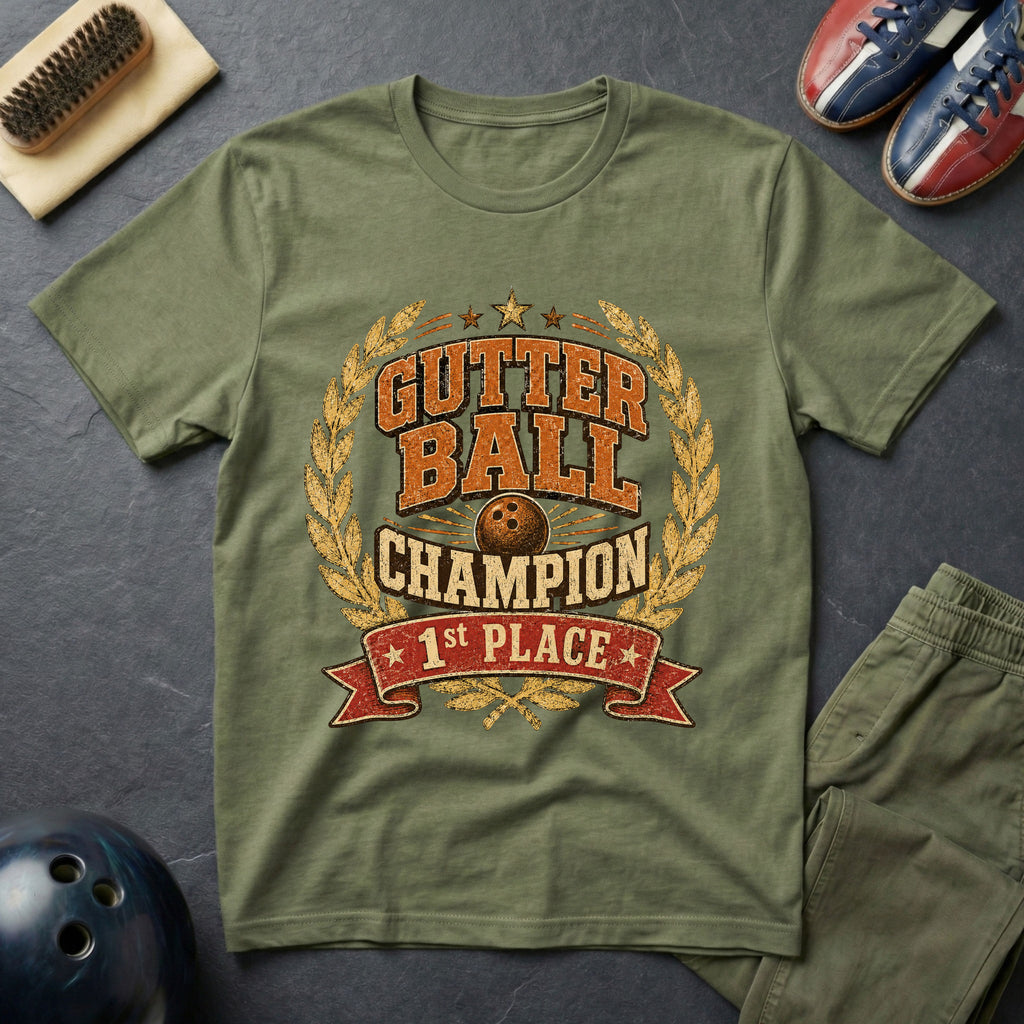 Gutter Ball Champion 1st Place T-Shirt