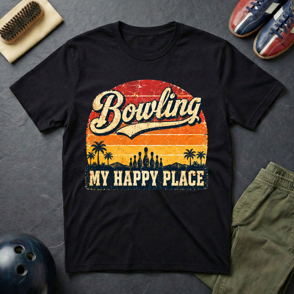 Bowling My Happy Place T-Shirt