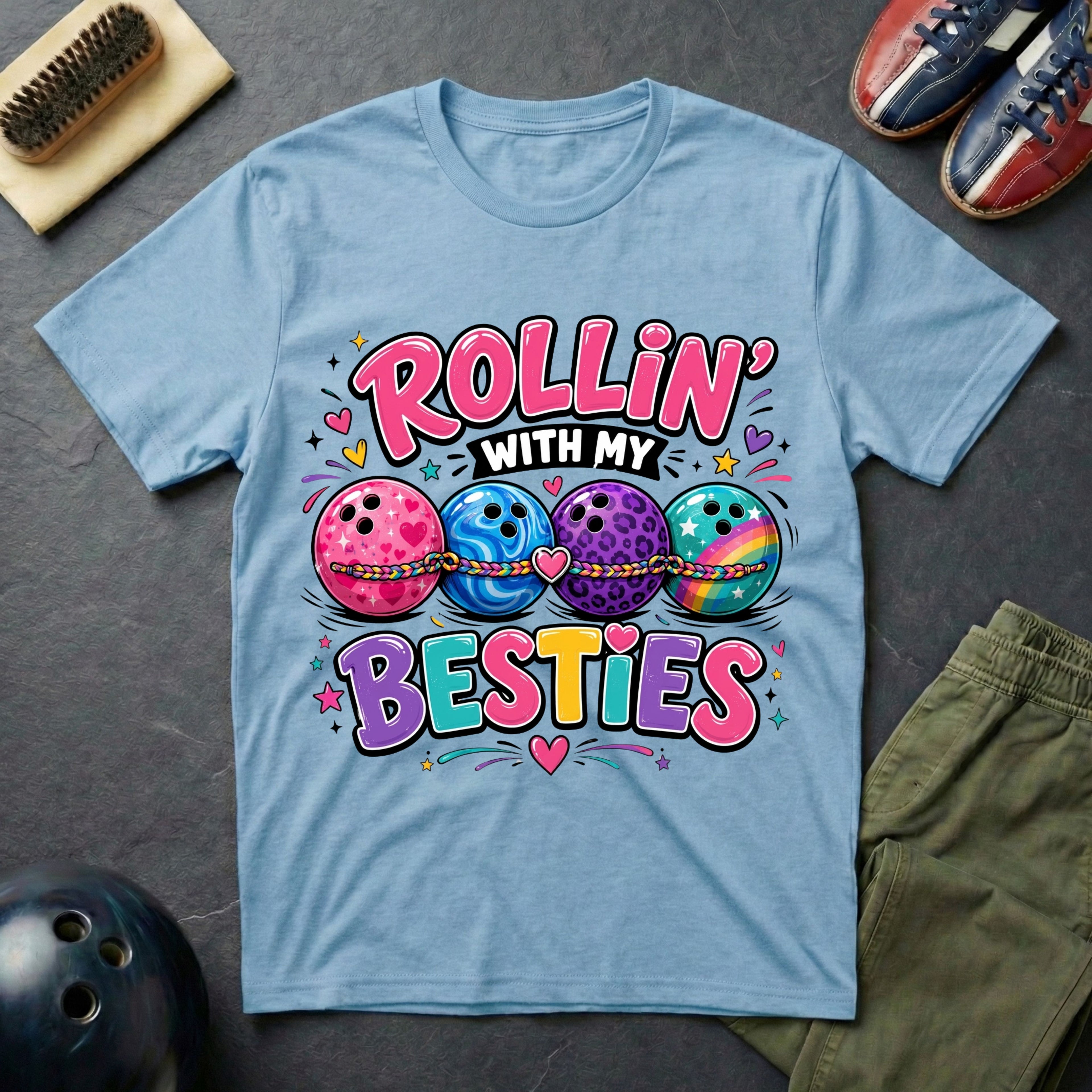Rollin' With My Besties T-Shirt