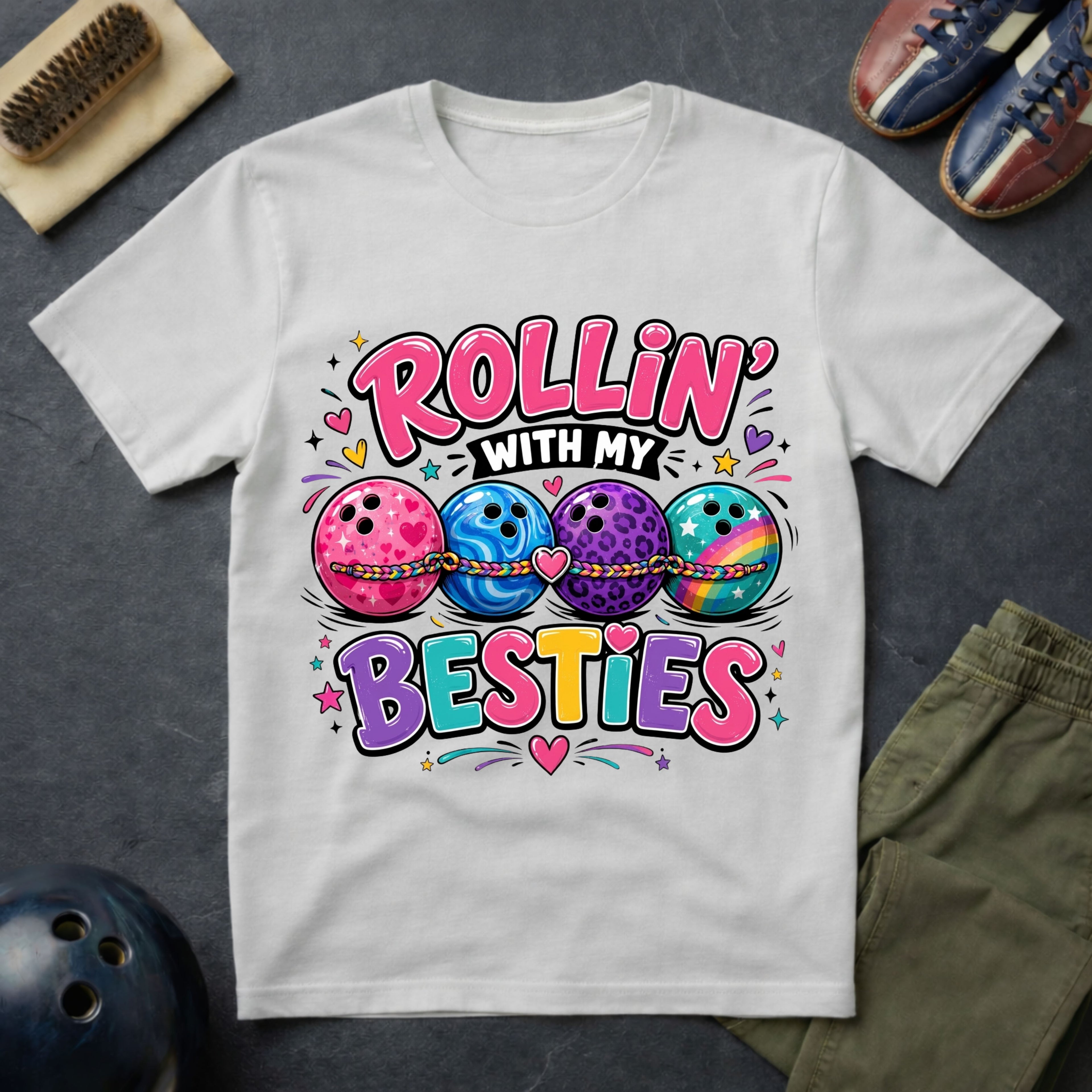 Rollin' With My Besties T-Shirt