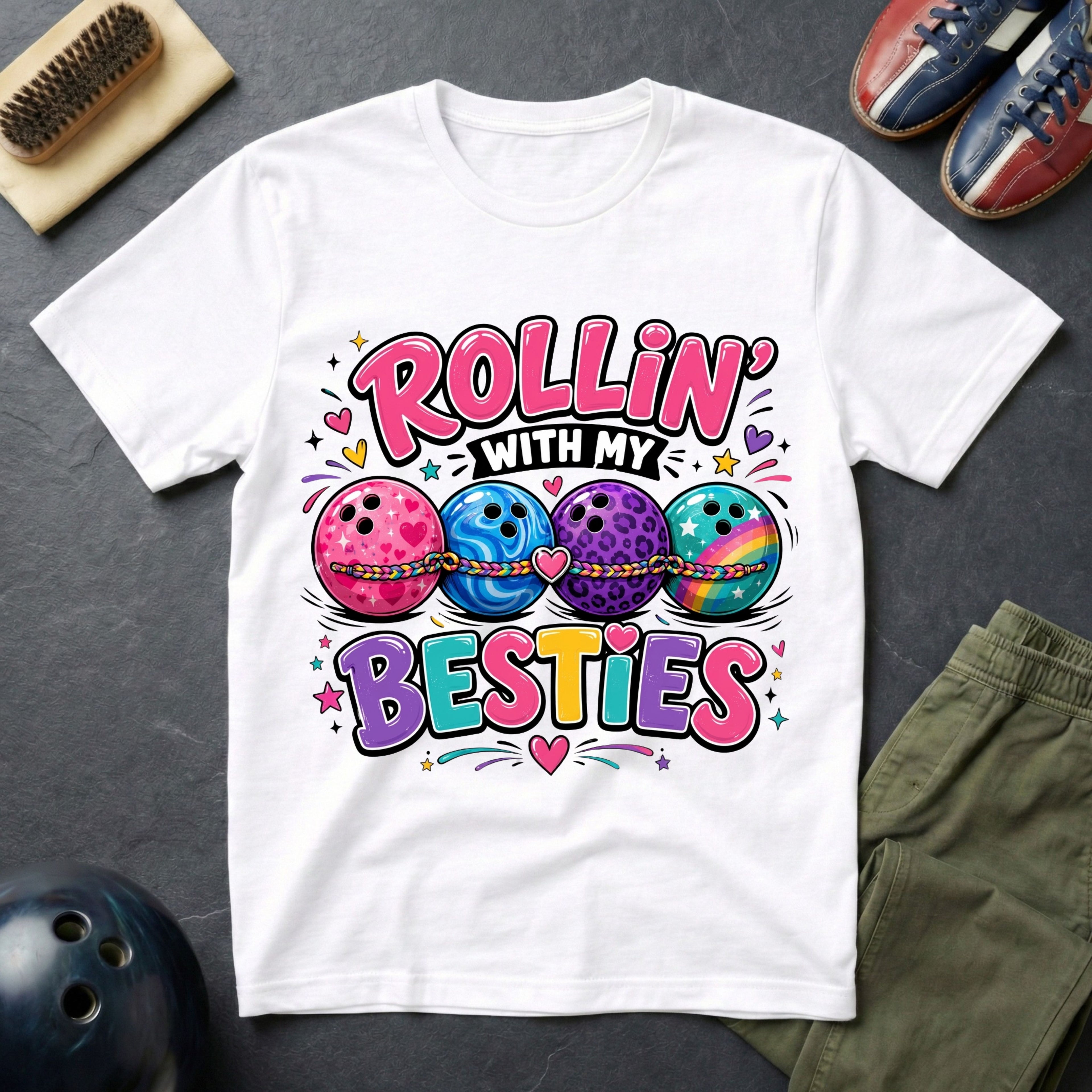 Rollin' With My Besties T-Shirt