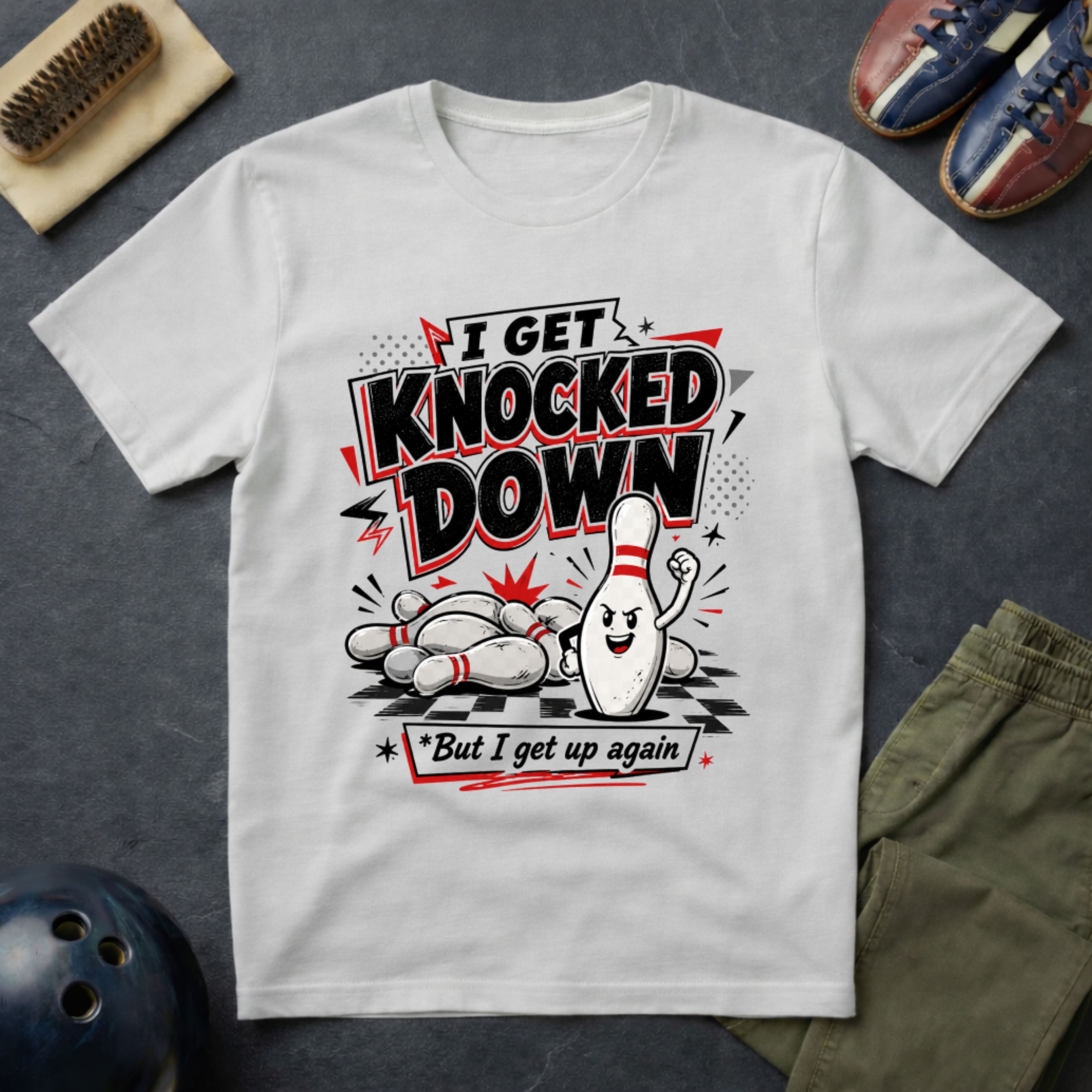I Get Knocked Down T-Shirt