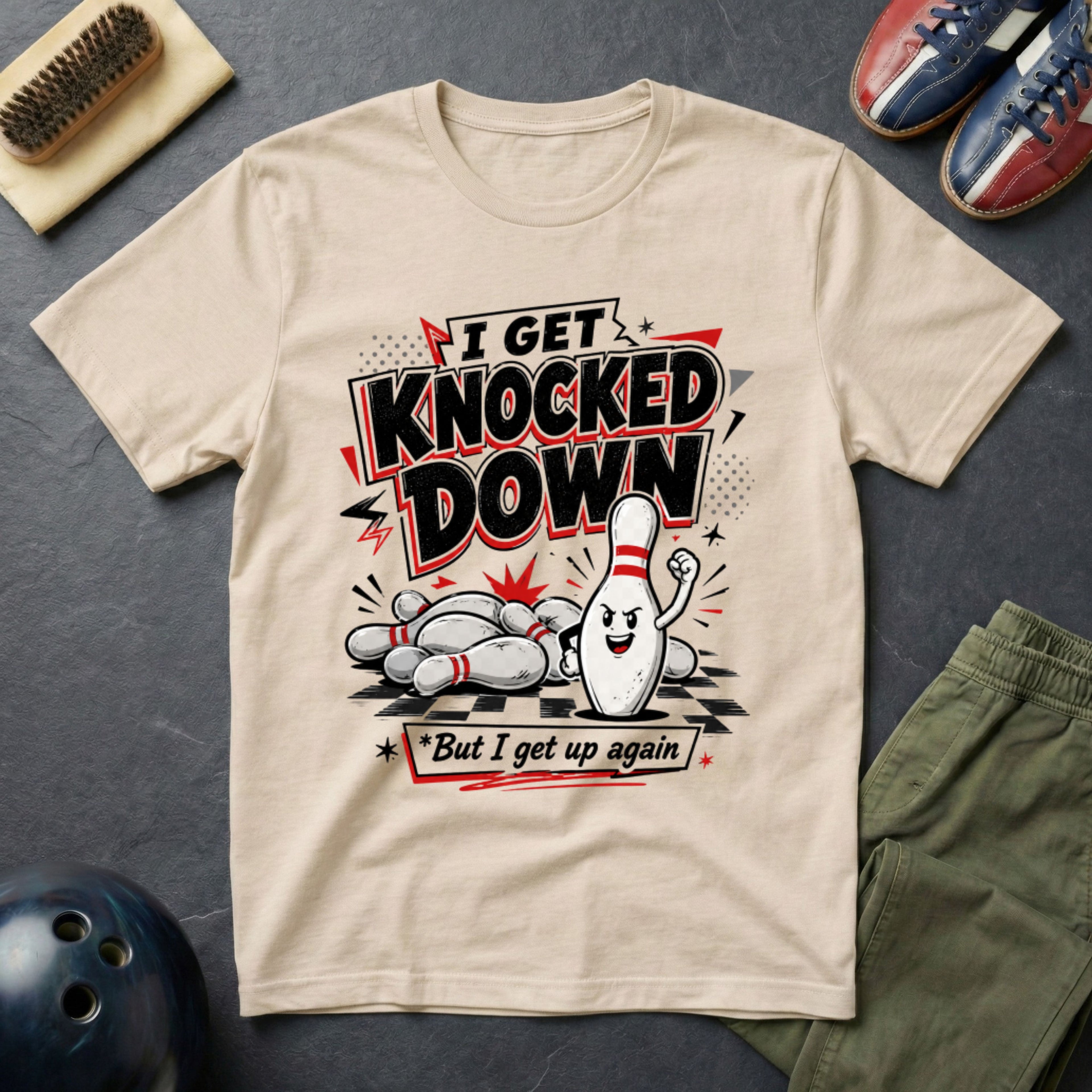I Get Knocked Down T-Shirt