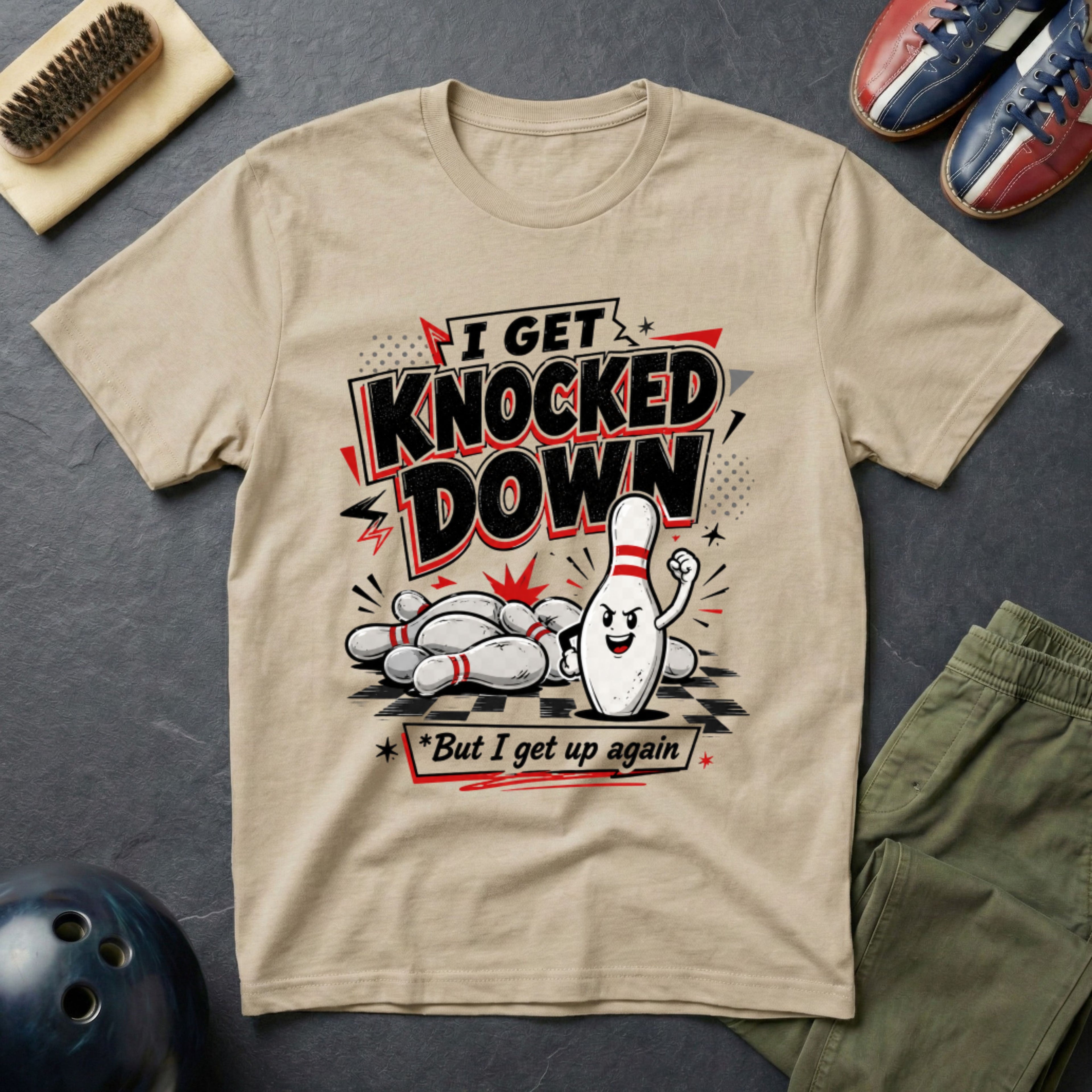 I Get Knocked Down T-Shirt
