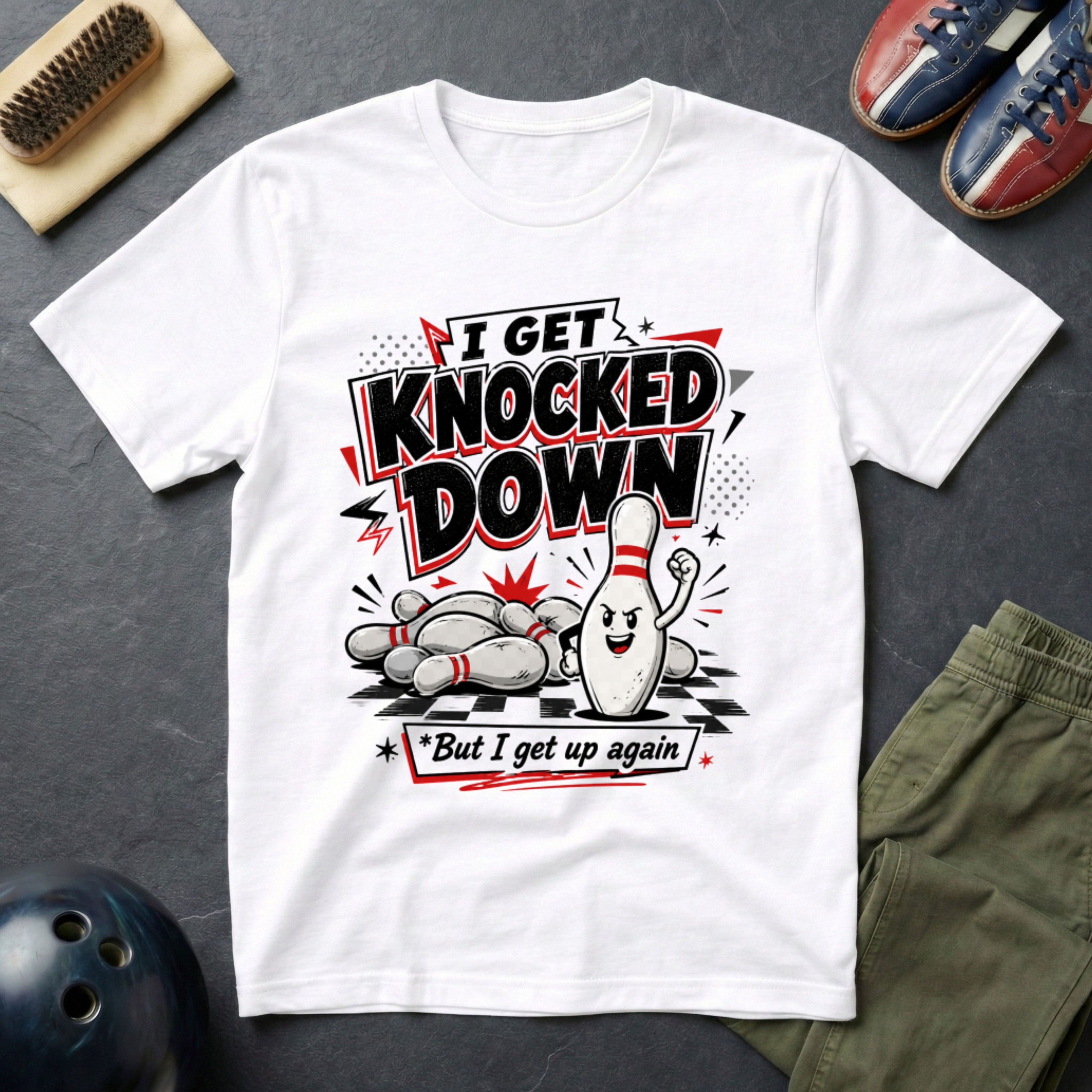 I Get Knocked Down T-Shirt