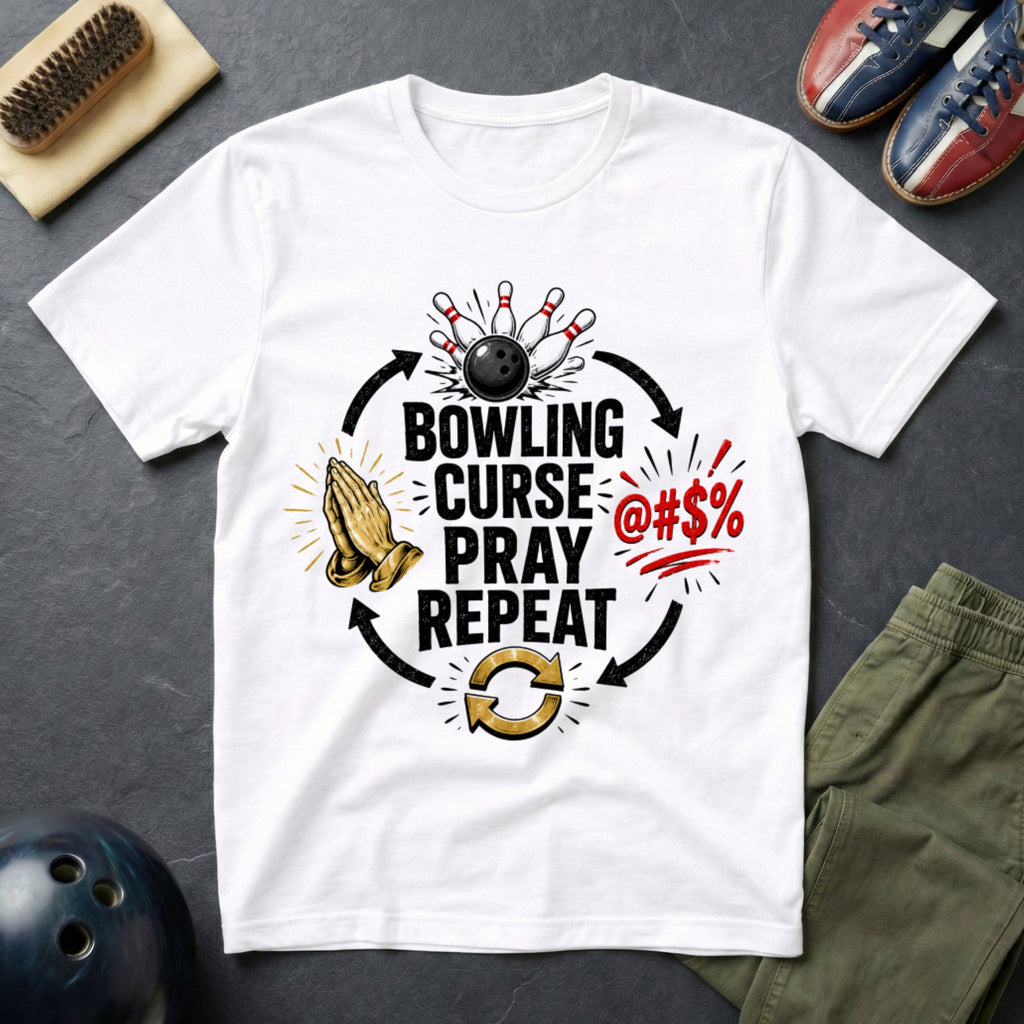Bowling, Cures, Pray, Repeat T-Shirt