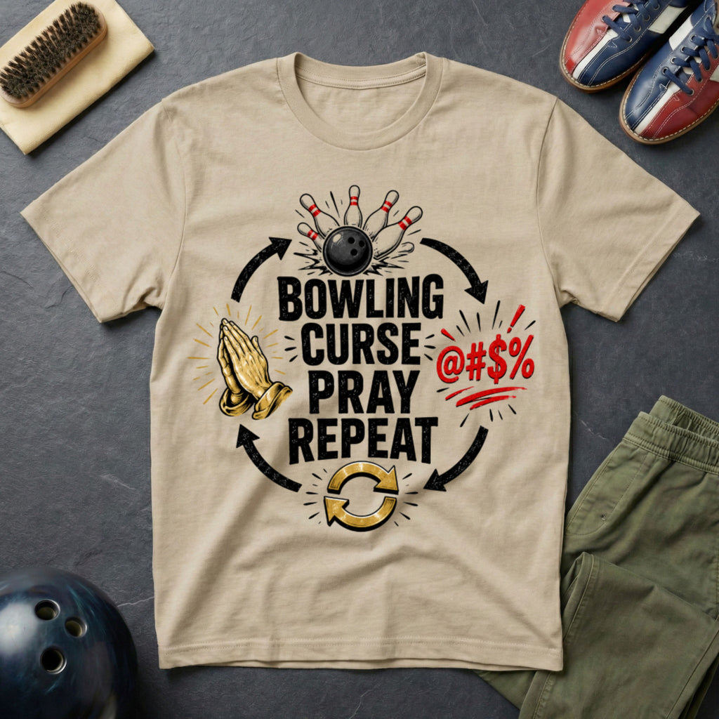 Bowling, Cures, Pray, Repeat T-Shirt