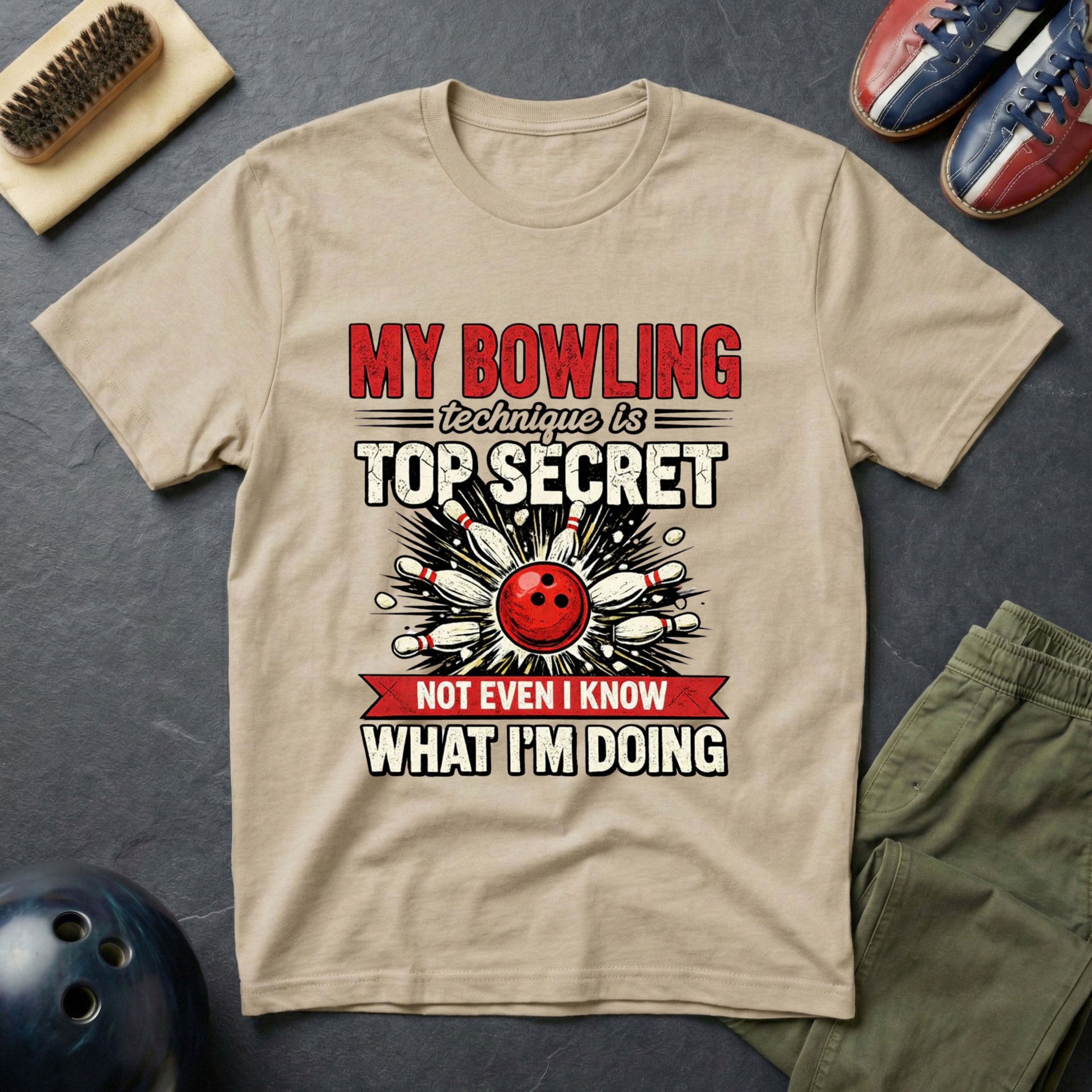 My Bowling Technique Is Top Secret T-Shirt
