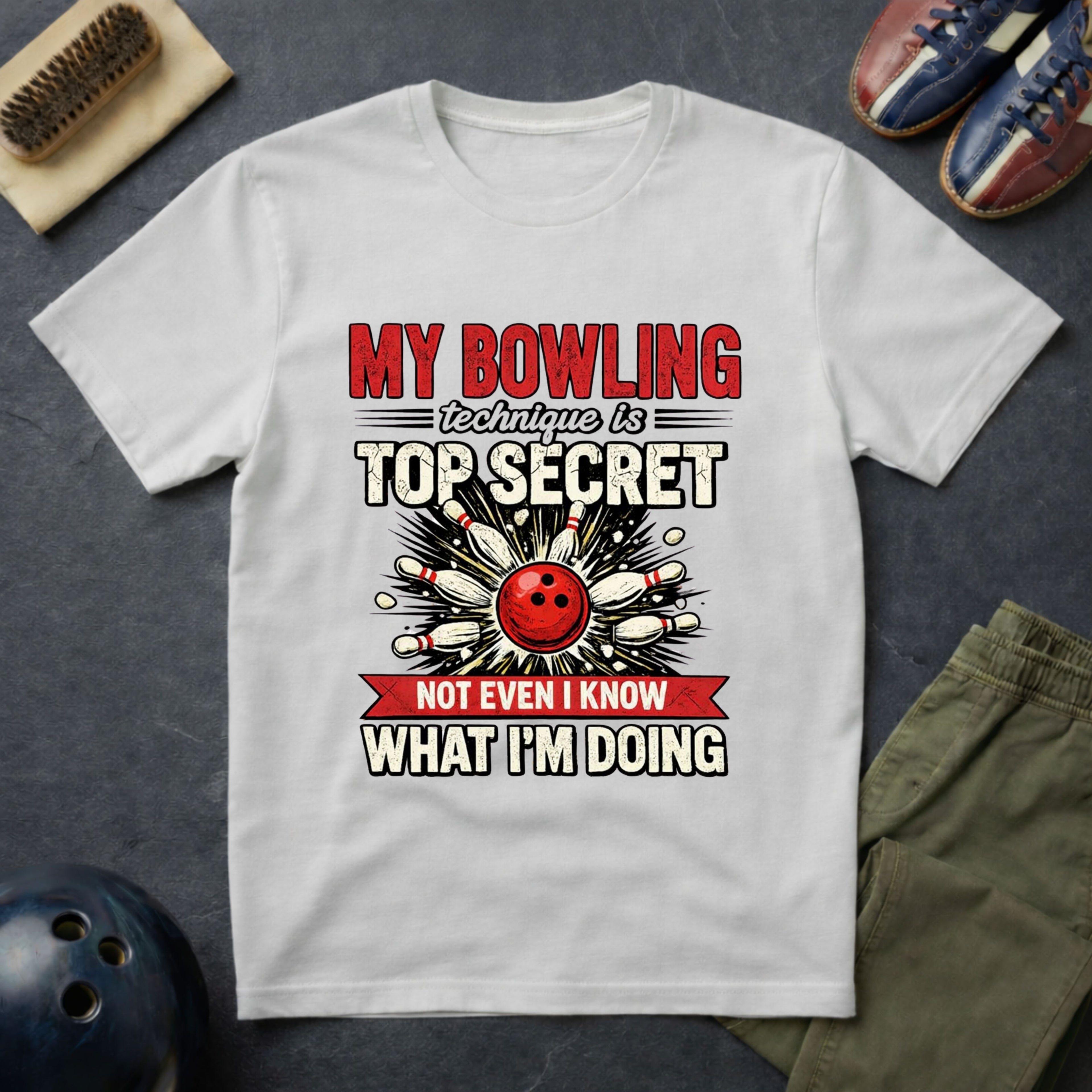 My Bowling Technique Is Top Secret T-Shirt