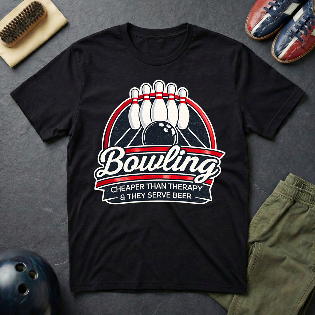 Bowling Cheaper Than Therapy T-Shirt