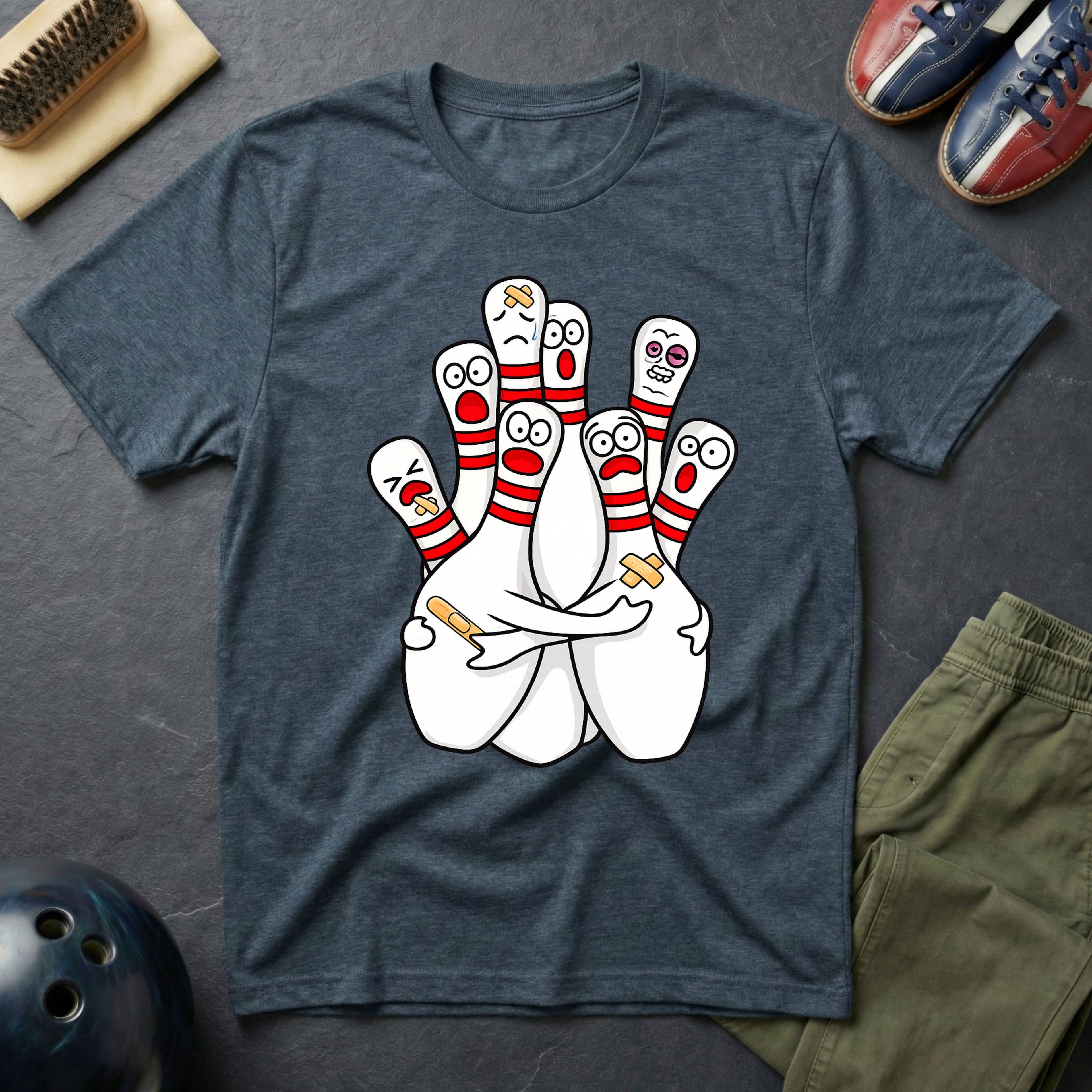Scared Bowling Pins T-Shirt