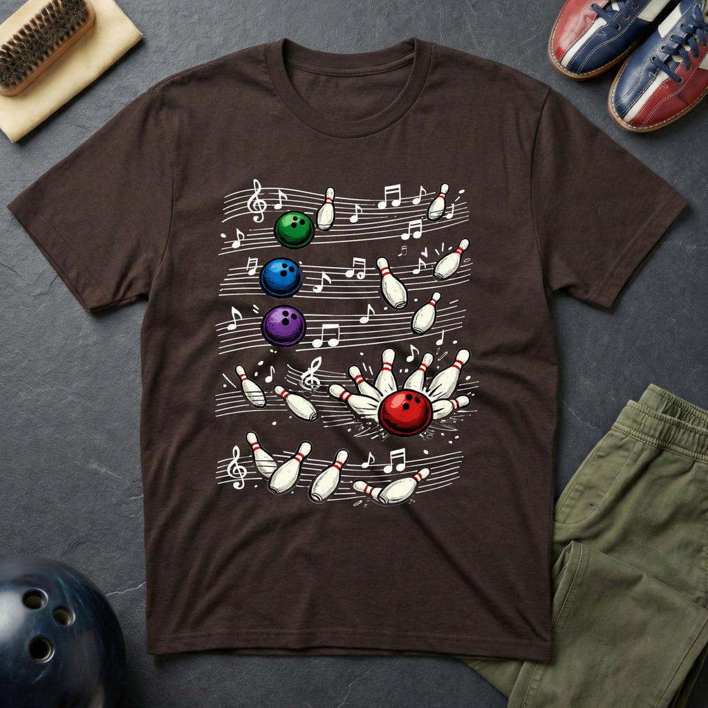 Bowlers Sheet Music T-Shirt