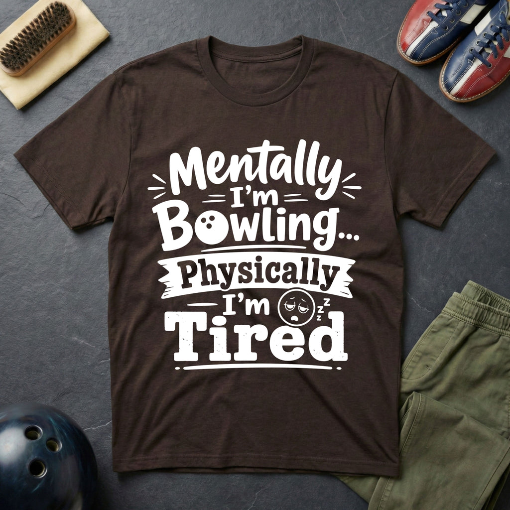Mentally I'm Bowling T-Shirt