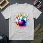 Colorful Bowling Ball & Pins T-Shirt