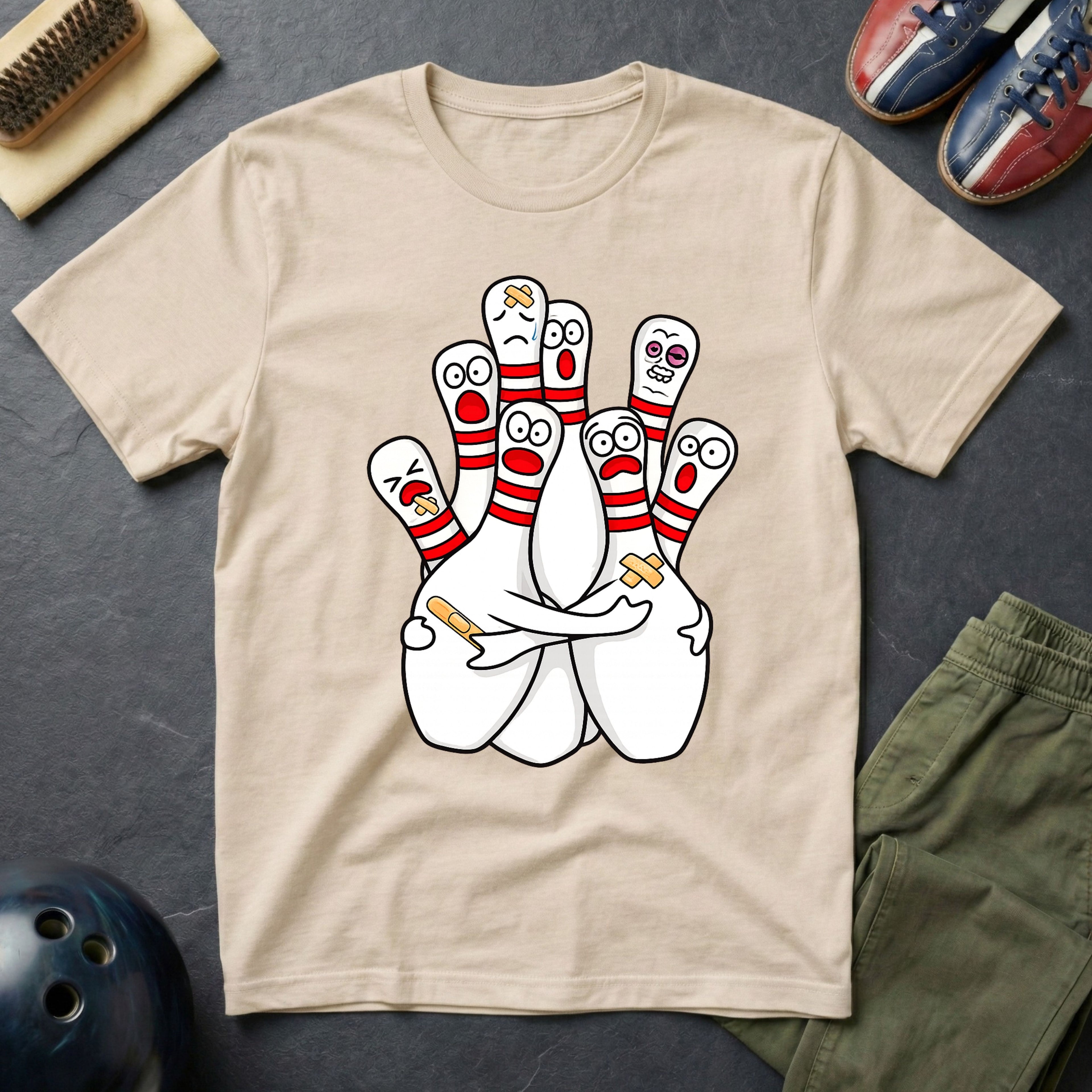 Scared Bowling Pins T-Shirt