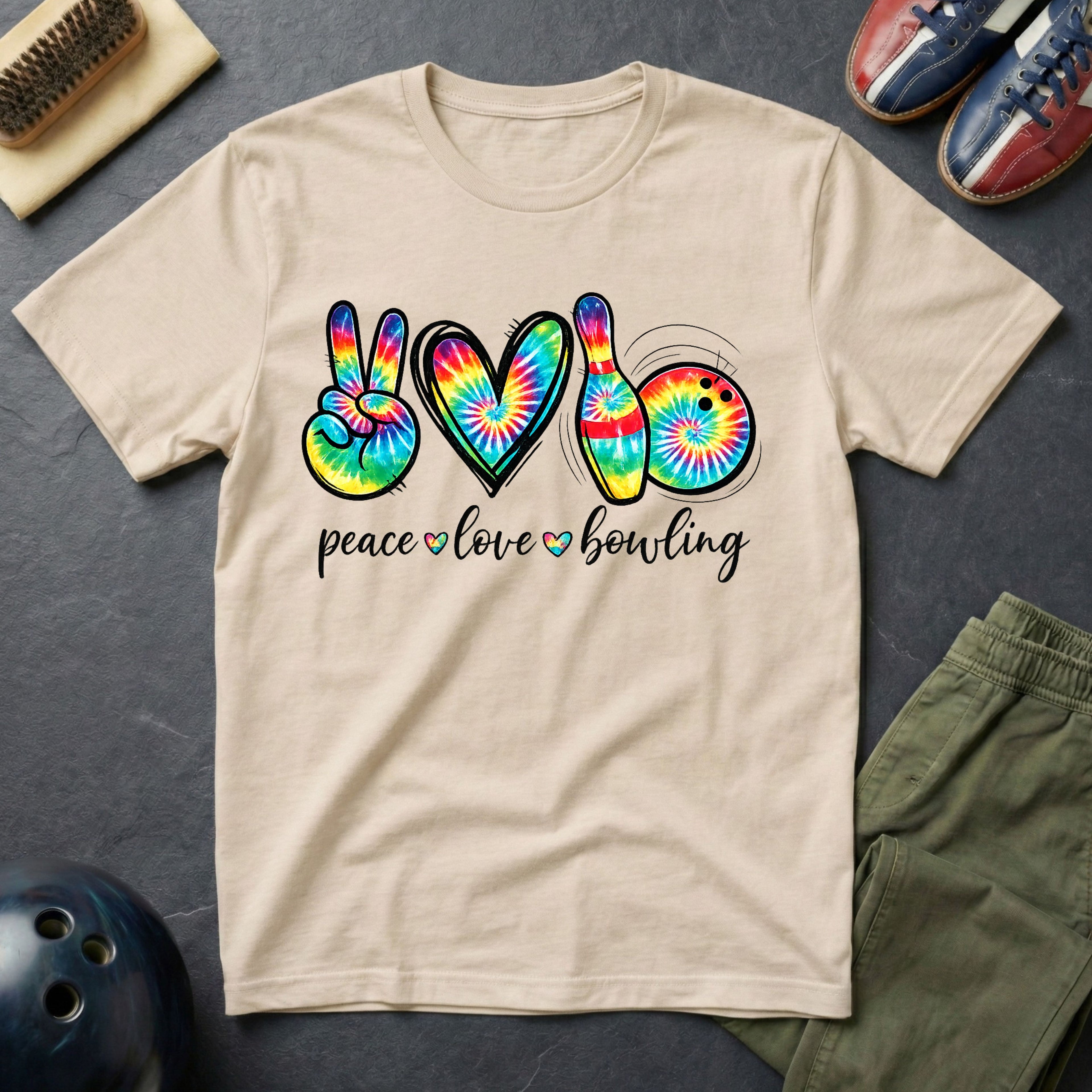 Peace Love Bowling T-Shirt