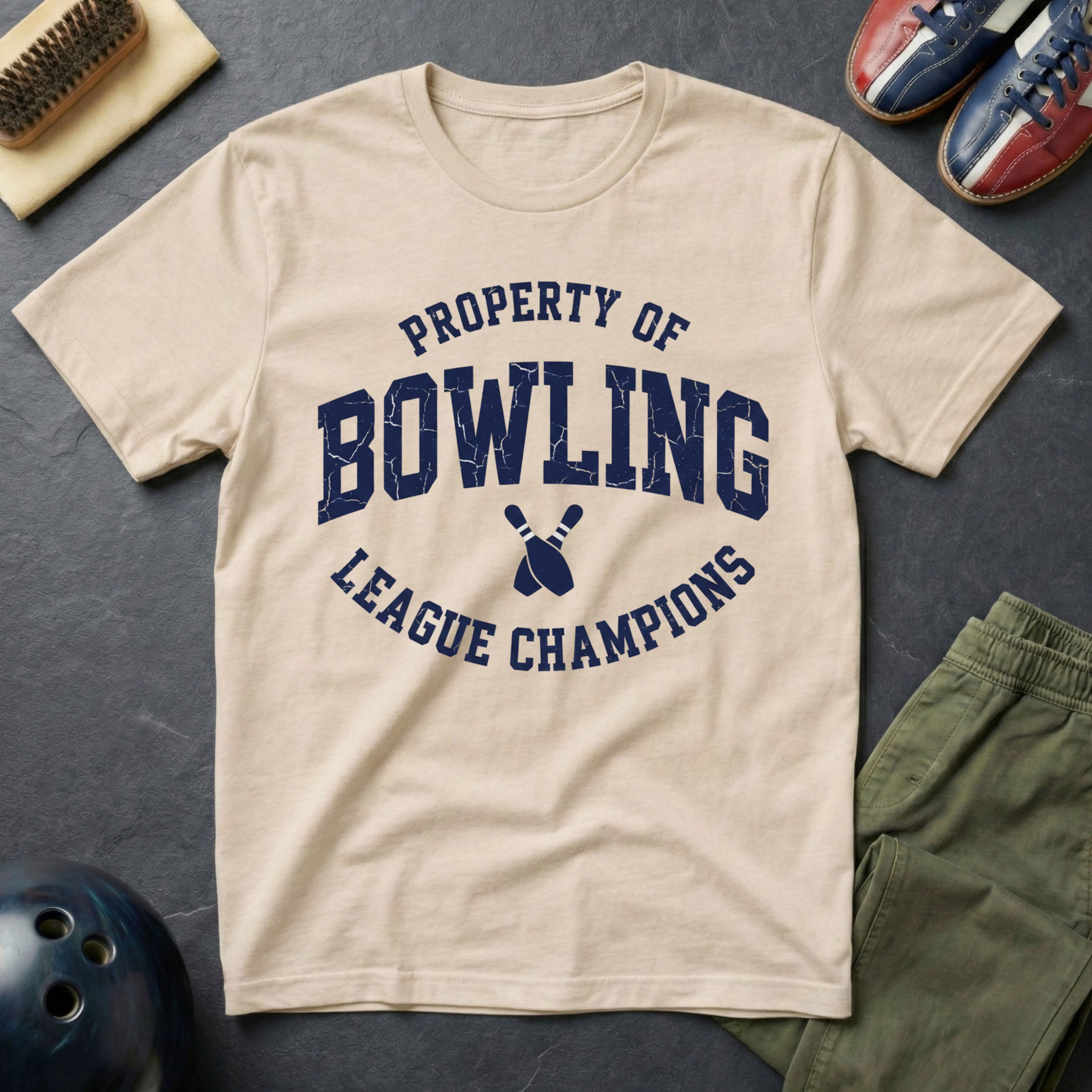 Property Of Bowling League Champions T-Shirt