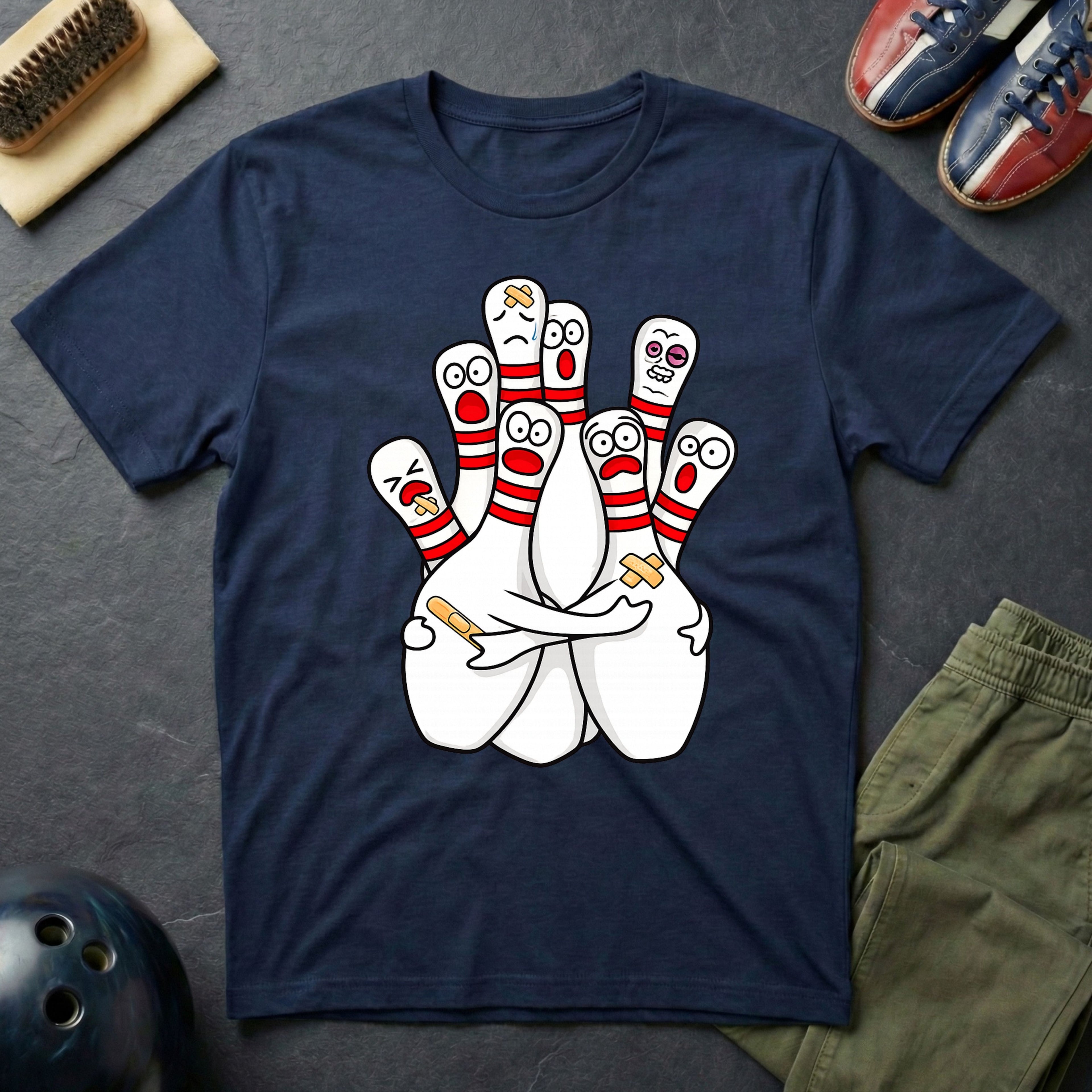 Scared Bowling Pins T-Shirt